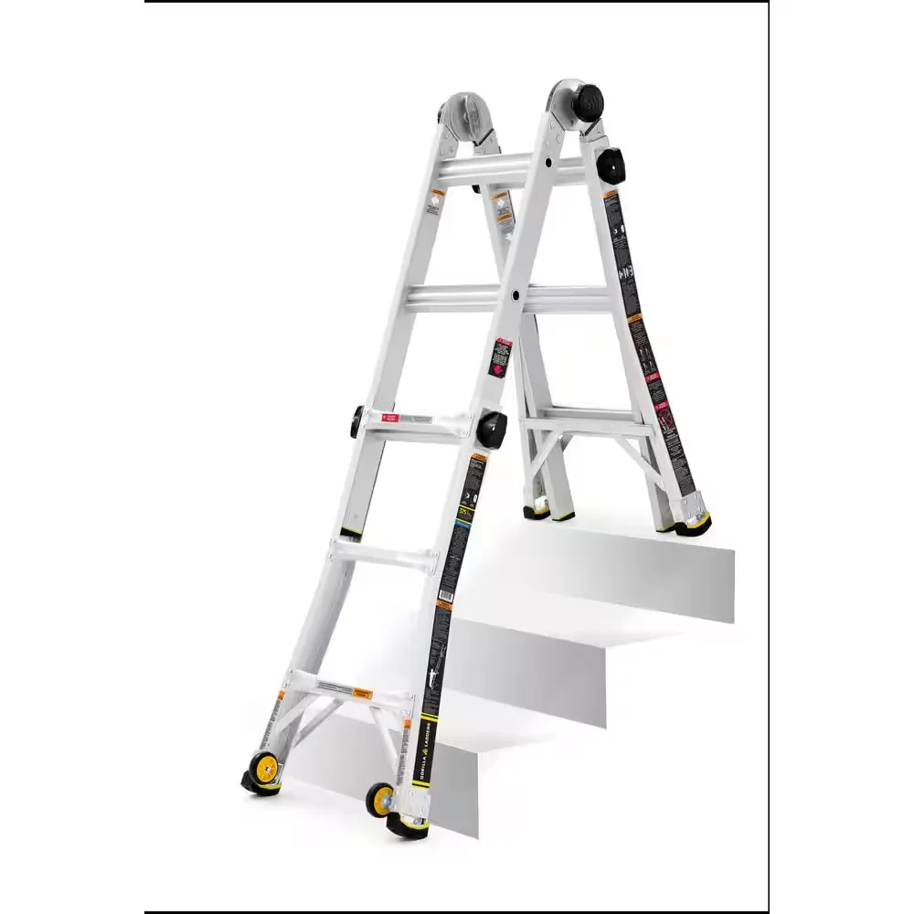 Multi-Position Ladder 14 ft. Reach Height 375 lbs. Load Capacity - Image 6
