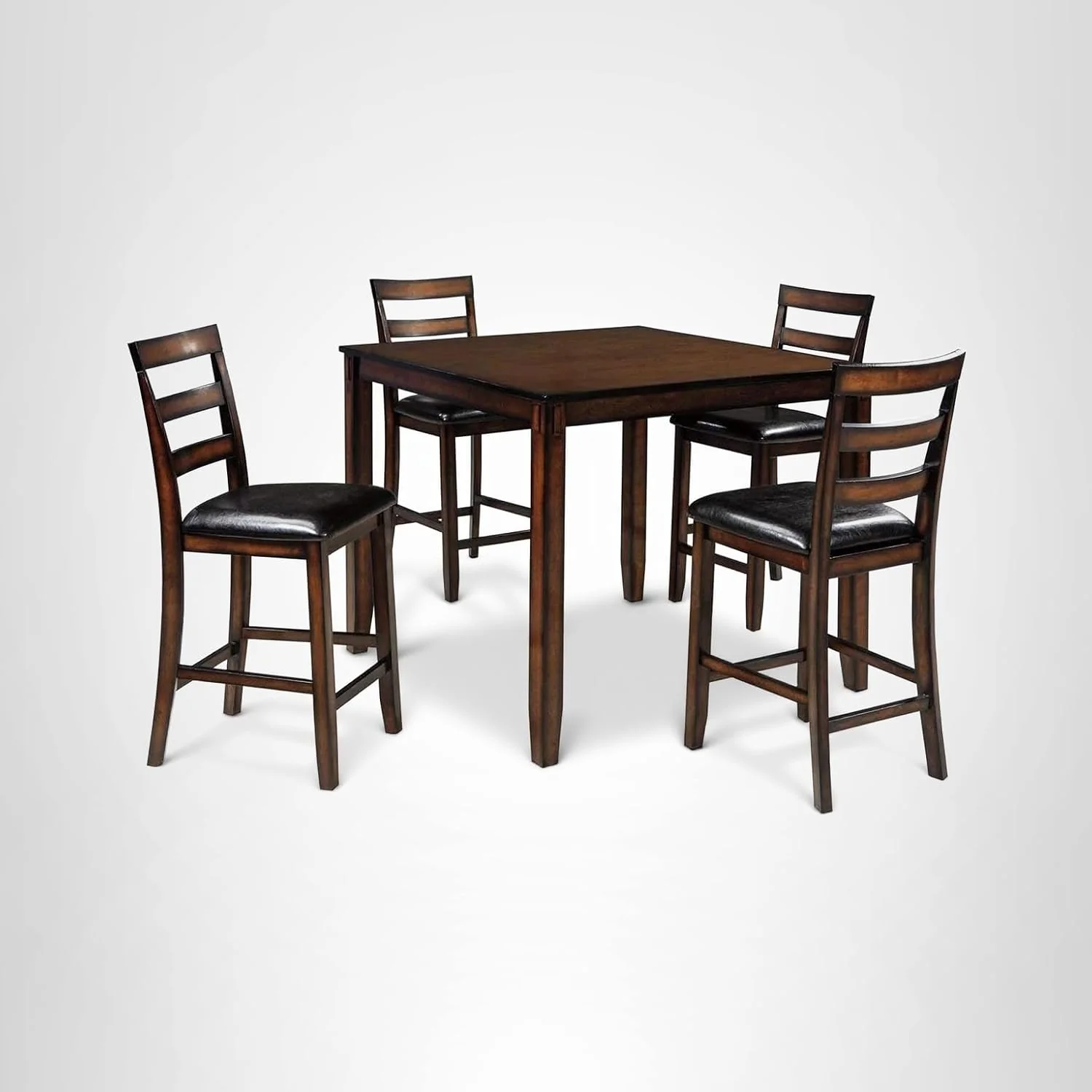 Ensemble de salle à manger 5 pièces Signature Design by Ashley Bridson comprenant une table et 4 tabourets de bar à dossier échelle
