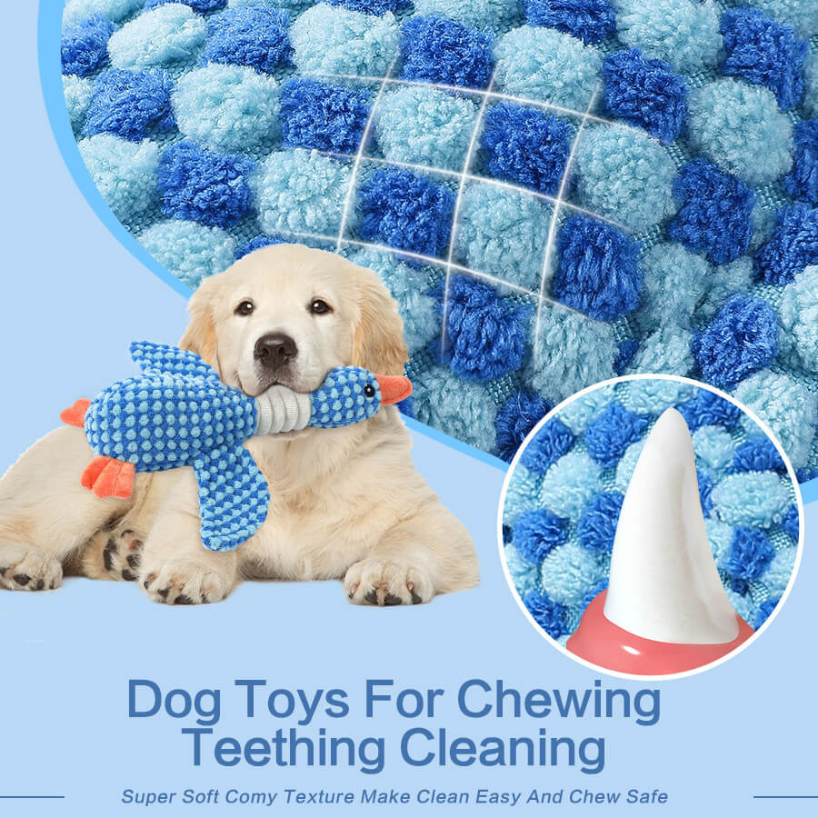 Dog Chew-Resistant Toy with Squeaker - Bird