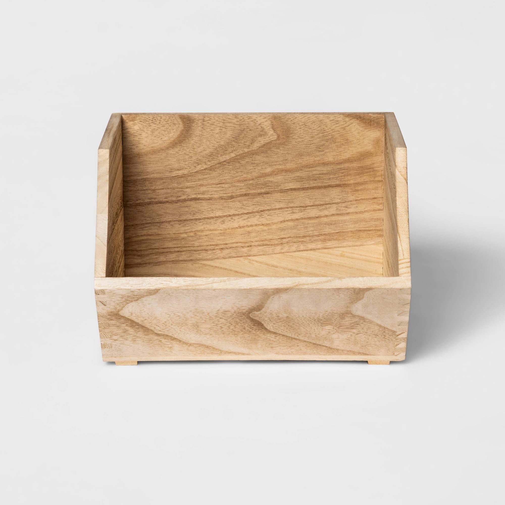 Circo Large Wood Storage Bin - Natural