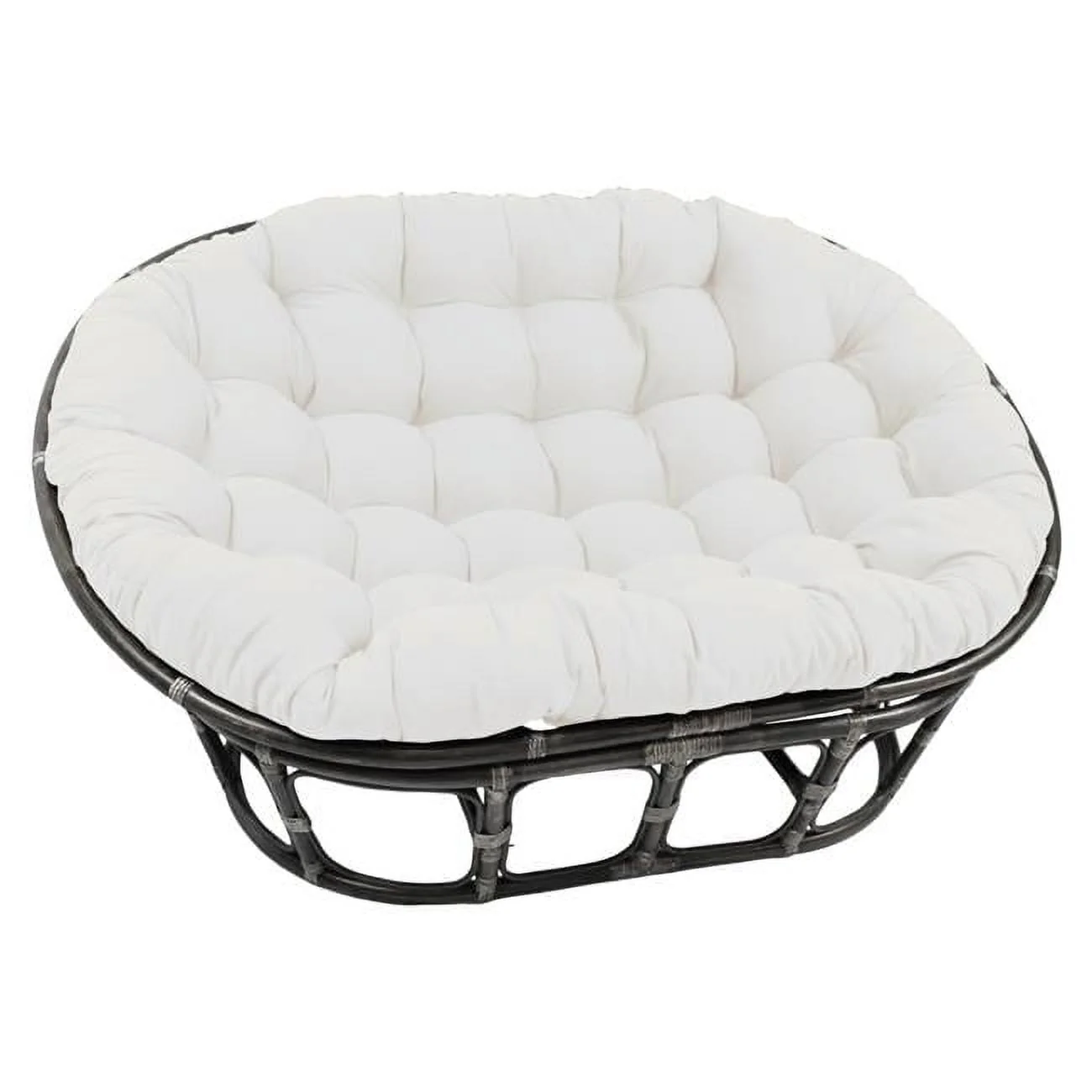 93304 TW RD 65 x 48 in Solid Twill Double Papasan Cushion, Red(Black) Image 5