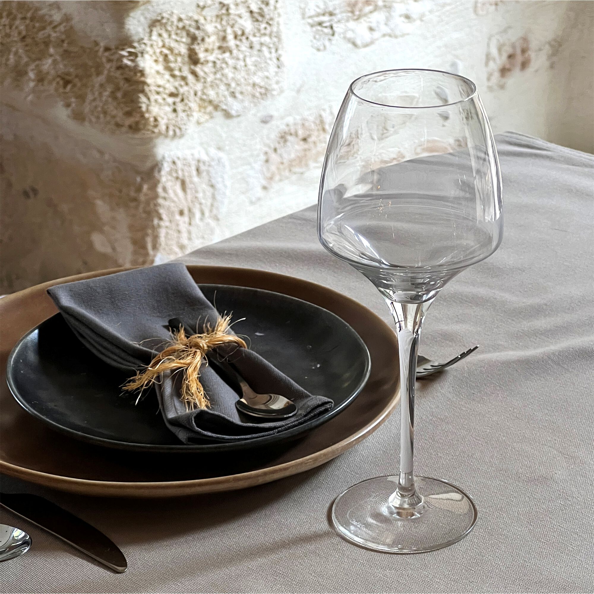 OPEN UP - Lot de 6 verres à pied en cristallin 40cl - transparent