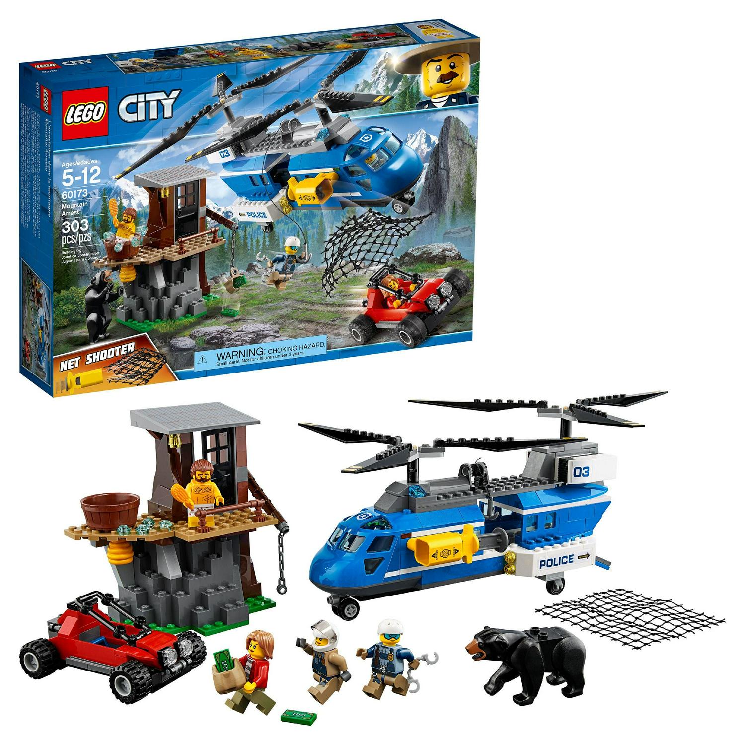 The LEGO Group City Mountain Arrest 60173 Building Set. 303 Pieces