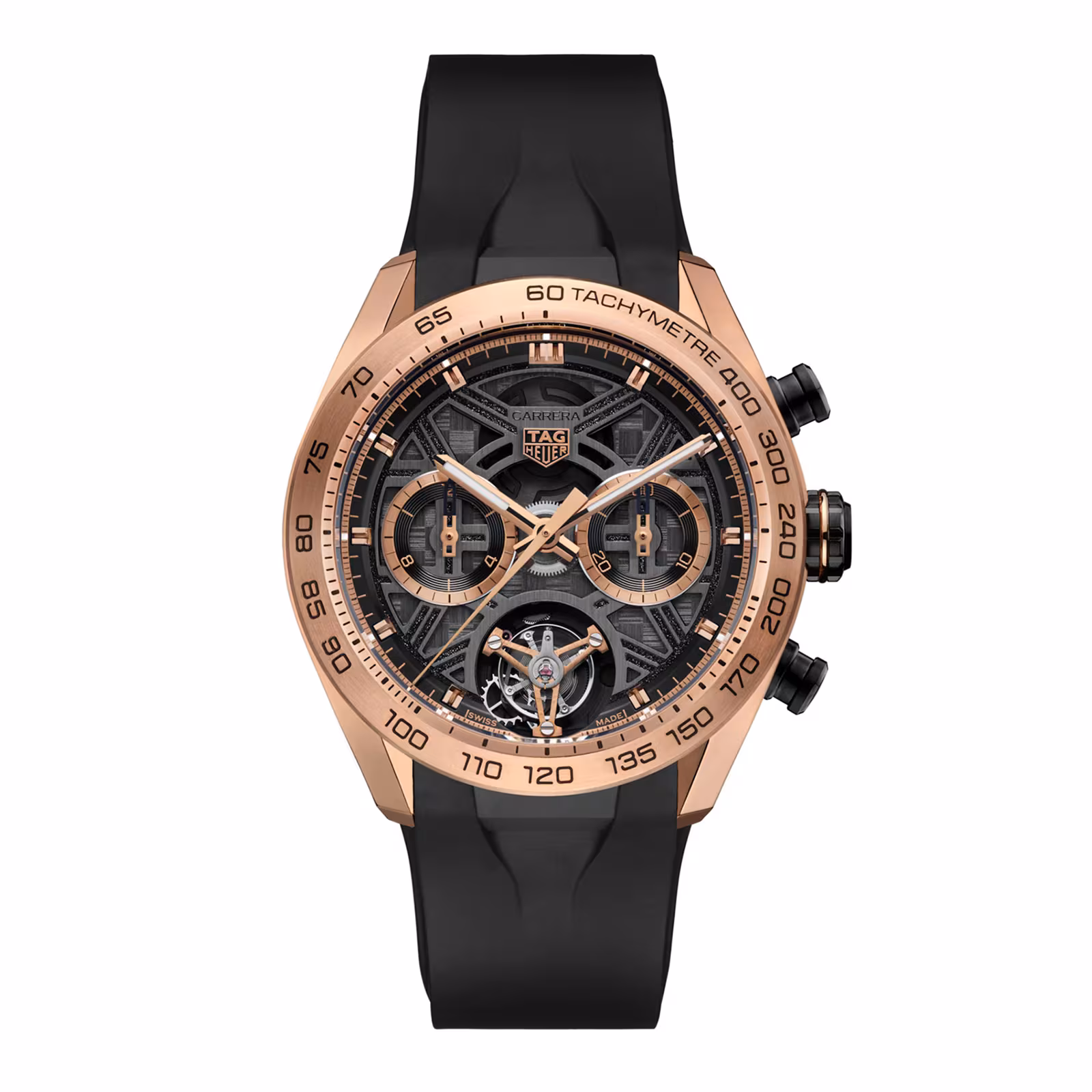 【Super Clone】TAG Heuer Carerra Chronograph Tourbillon Extreme Sport 44mm Mens Watch Grey CBU5050.FT6273