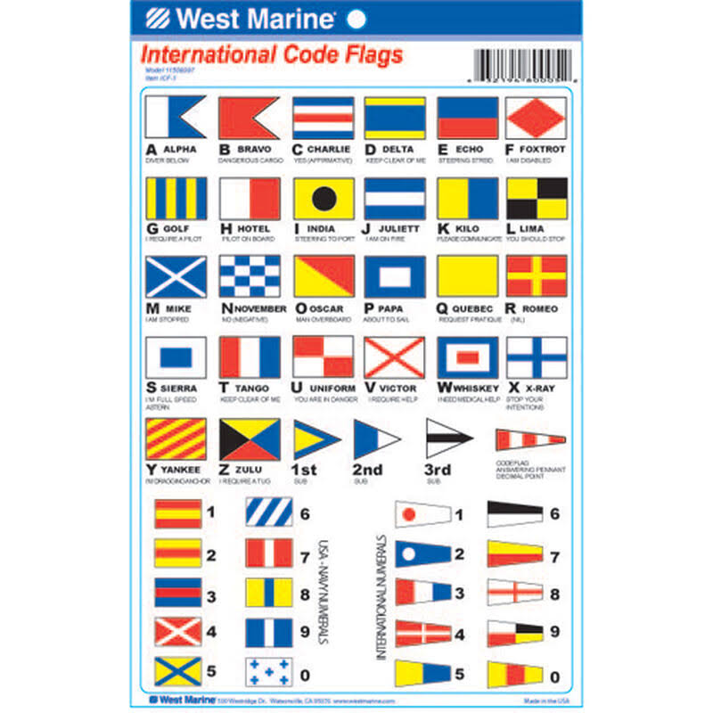 International Code Flags Decals by West Marine | Galley & Outdoor at West Marine