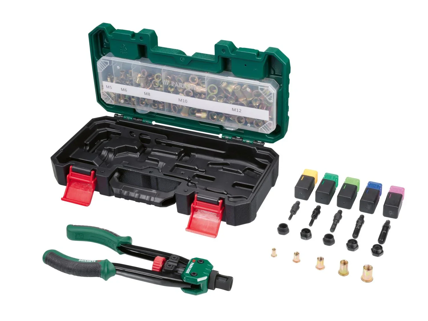 PARKSIDE Pince pour crous  sertir avec accessoires, 150 pices