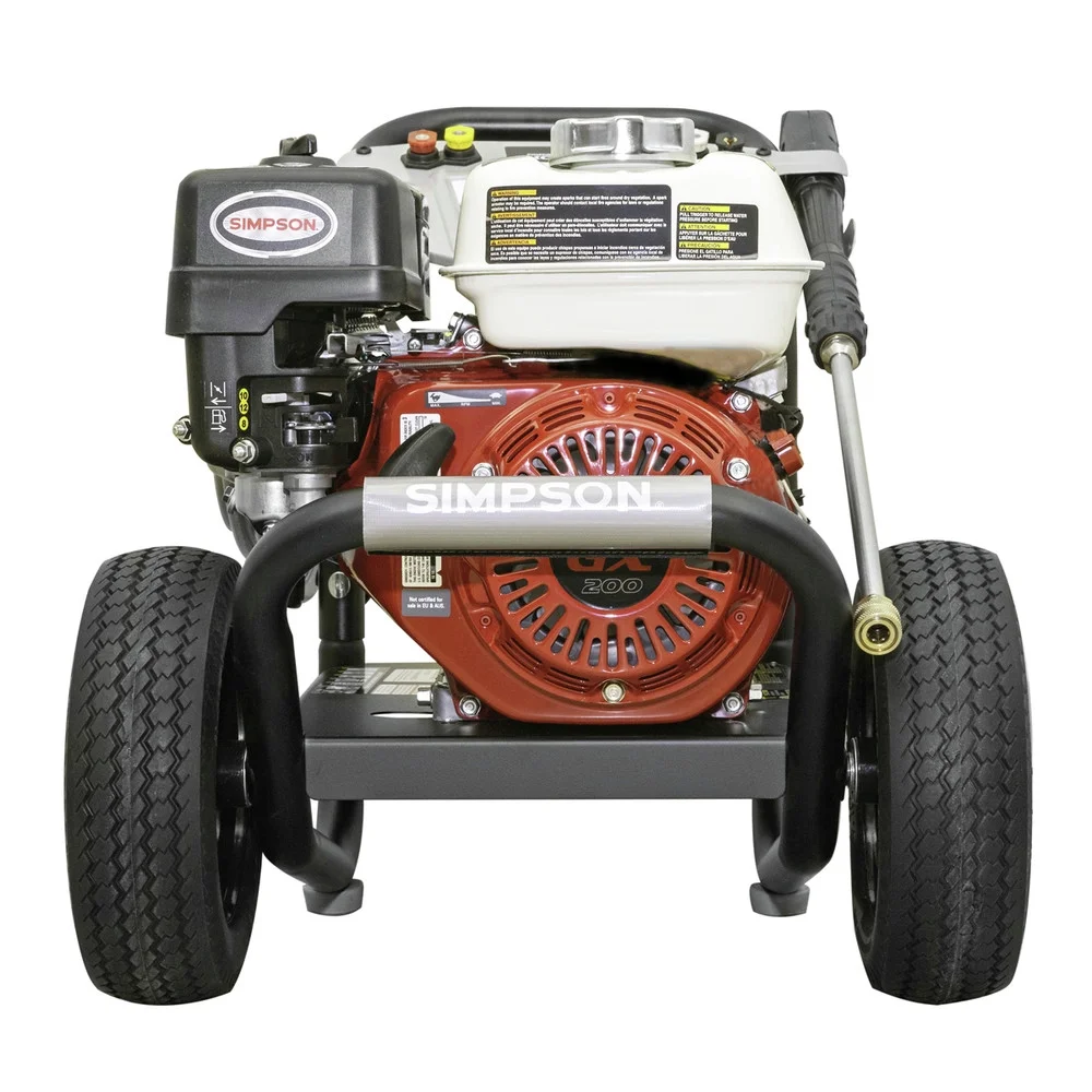 Simpson 61014 3500 PSI at 2.5 GPM HONDA GX200 with AAA AX300 Axial Cam Pump Cold Water Professional Gas Pressure Washer