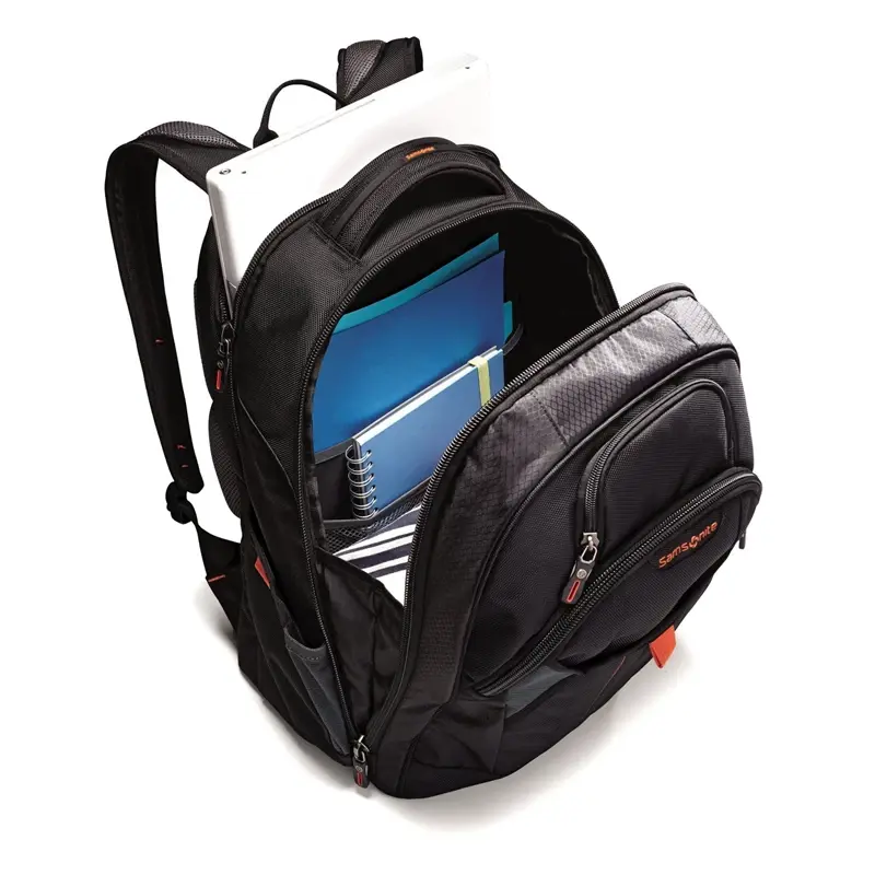 Black/Orange Tectonic 2 Large Backpack Laptop Backpacks | 7629-SZTPQ - SAMSONITE OUTLET