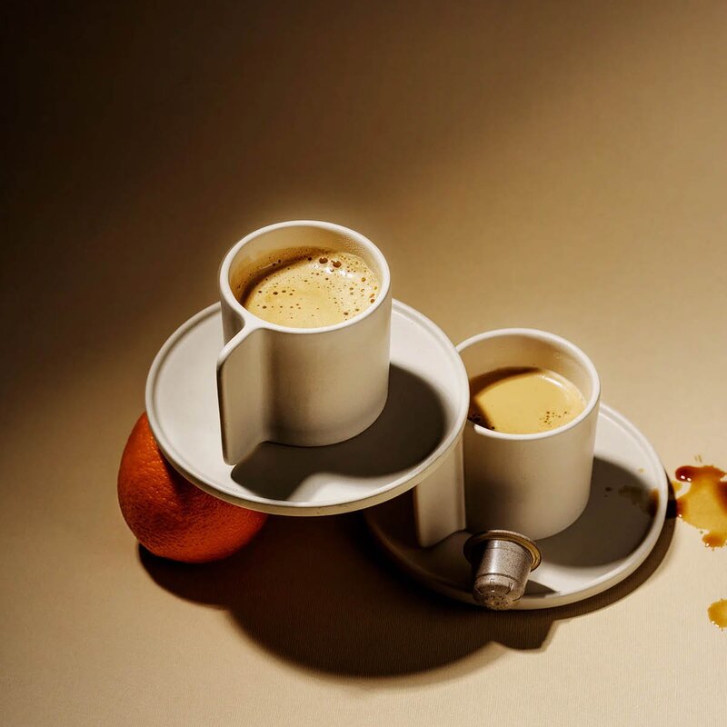 The Lungo kopp 18 cl 2 stk beige