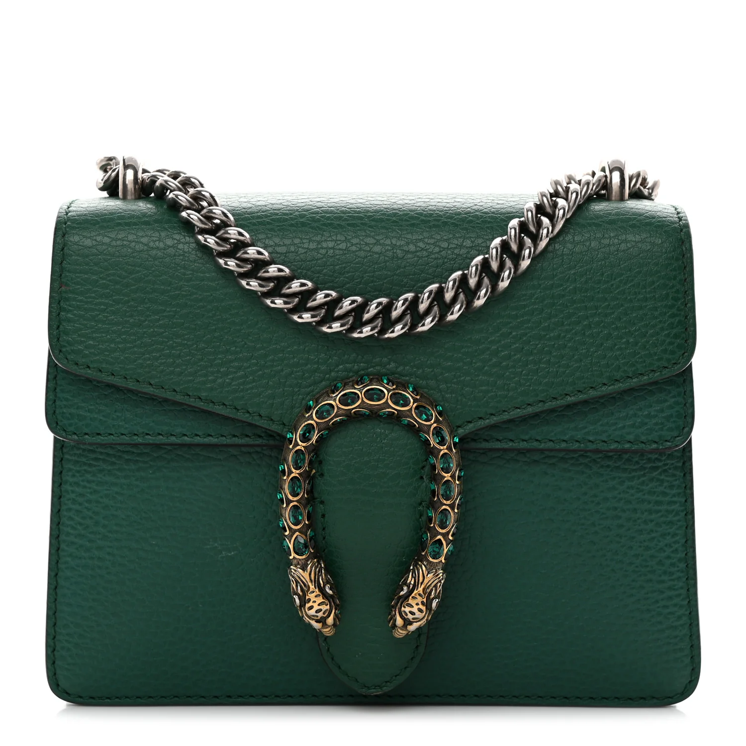 Calfskin Mini Dionysus Shoulder Bag Emerald
