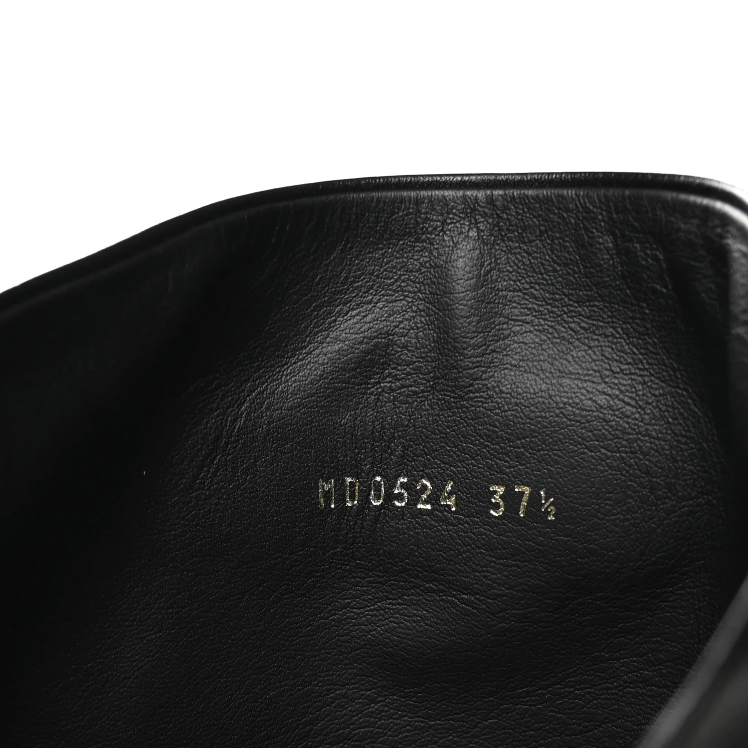 Calfskin D-Town Boots 37.5 Black