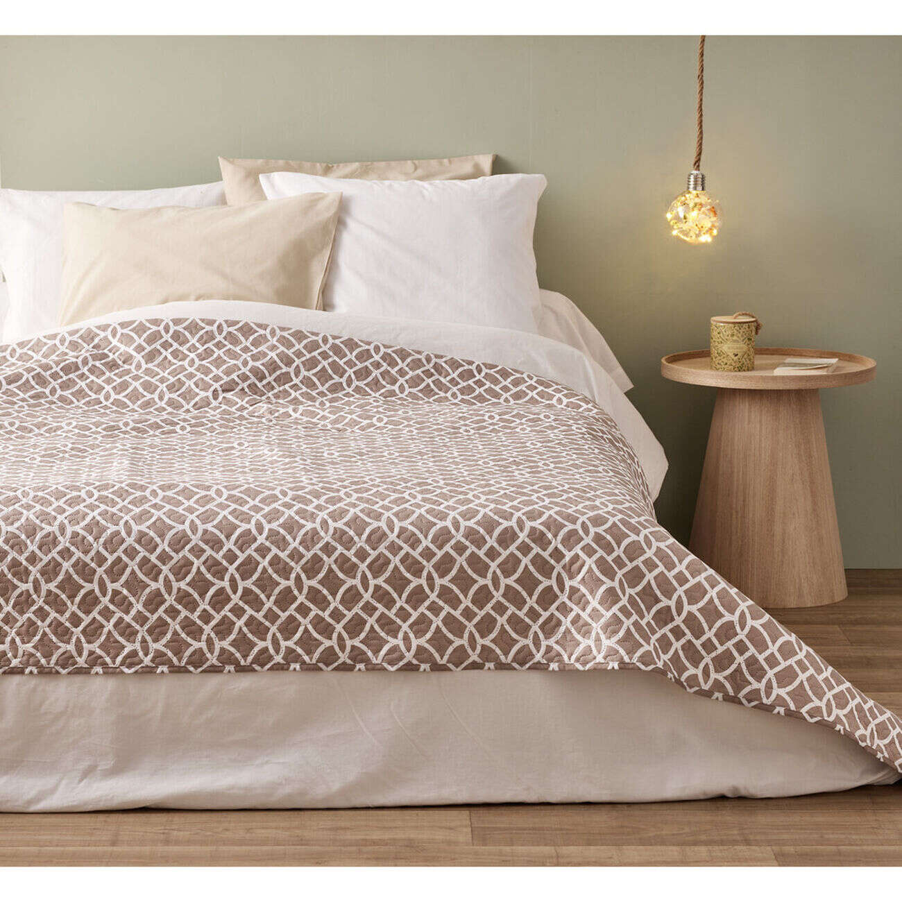 Couvre-lit 220x230cm imprimé (2 modèles)