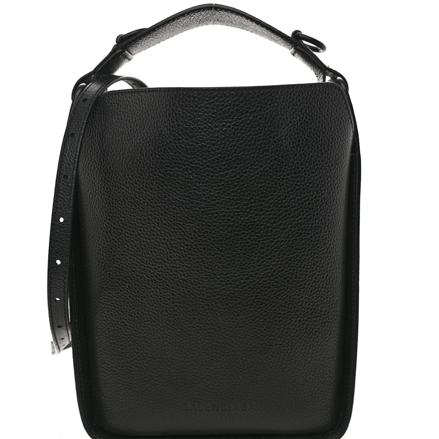 Calfskin Logo XS Tool 2.0 North-South Tote Black