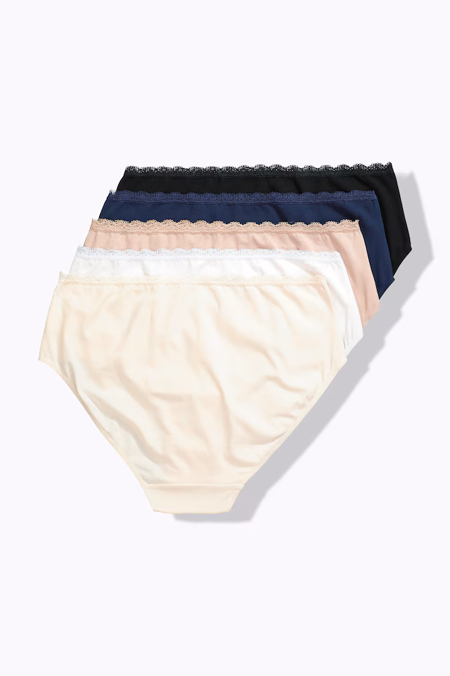 5 Pack Lace Trim Panties