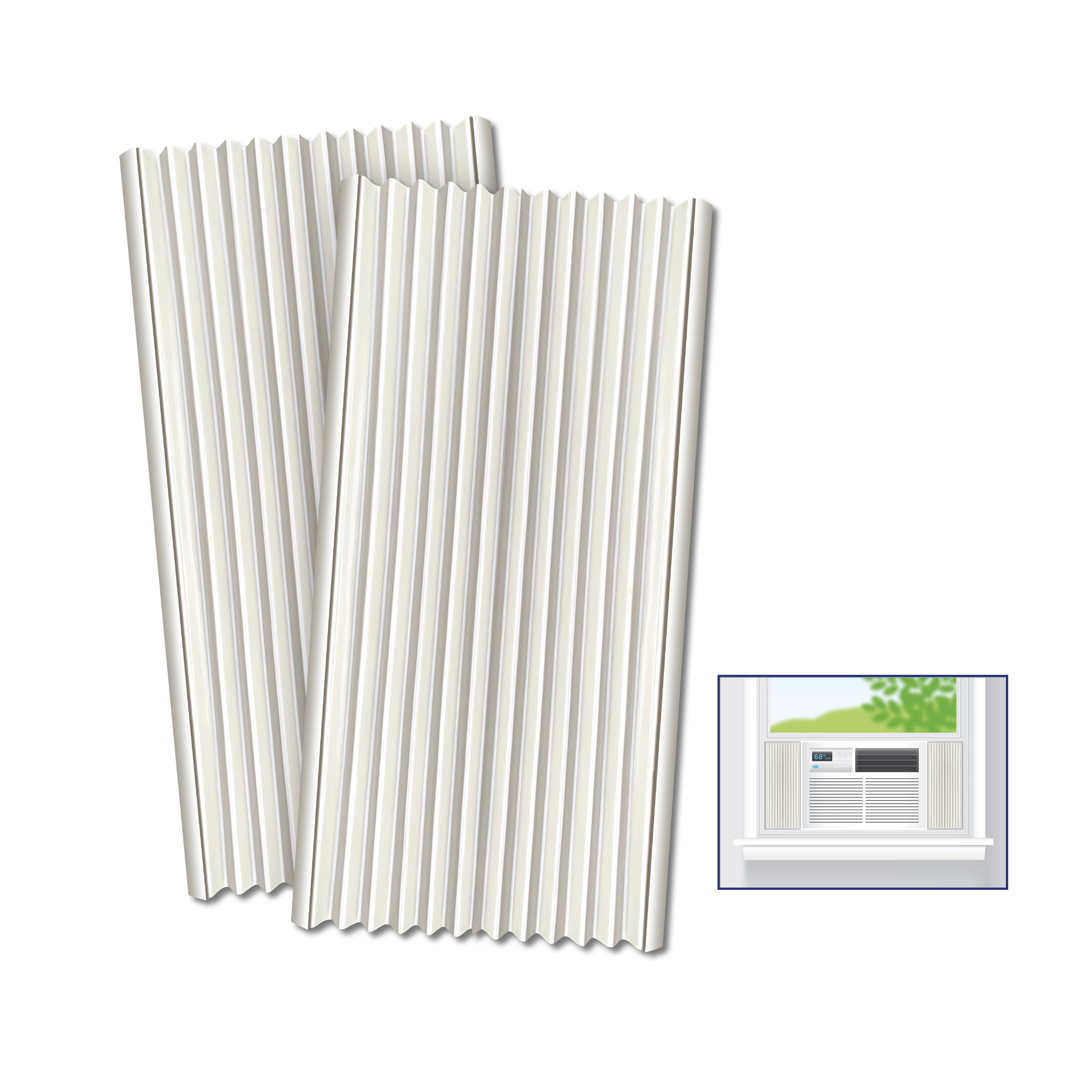 Fram Trak Adhesive Replacement Window Air Conditioner Side Panels, 19