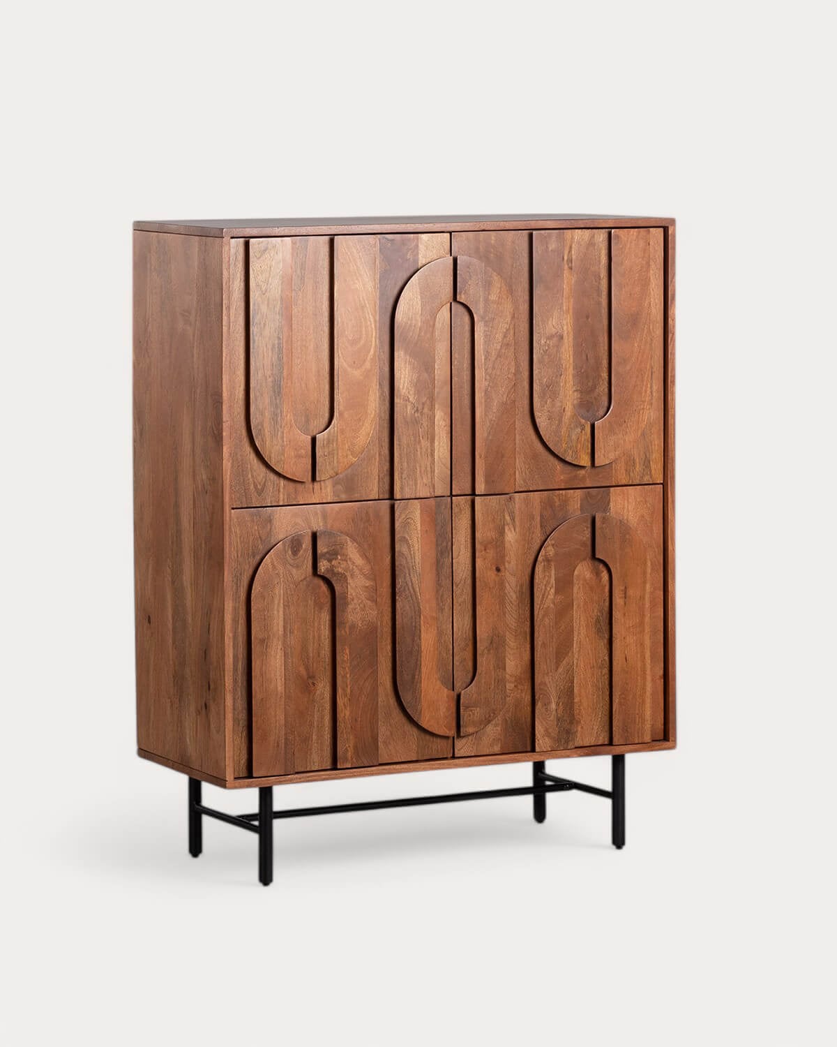 Lenan - Mueble Bar de Madera de Mango Lenan