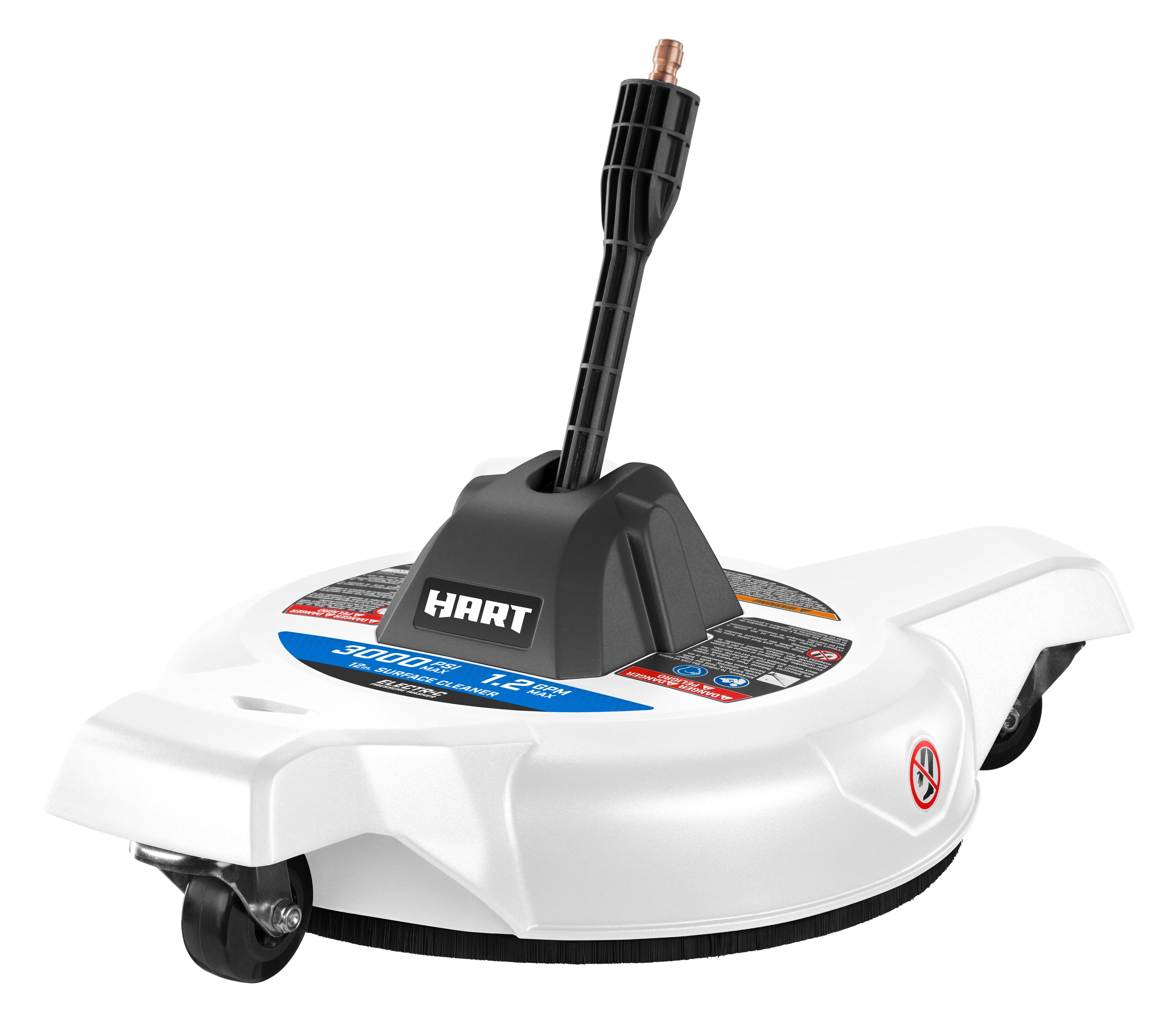 Hart 12 in. 3000PSI Electric Pressure Washer Surface Cleaner with Casters