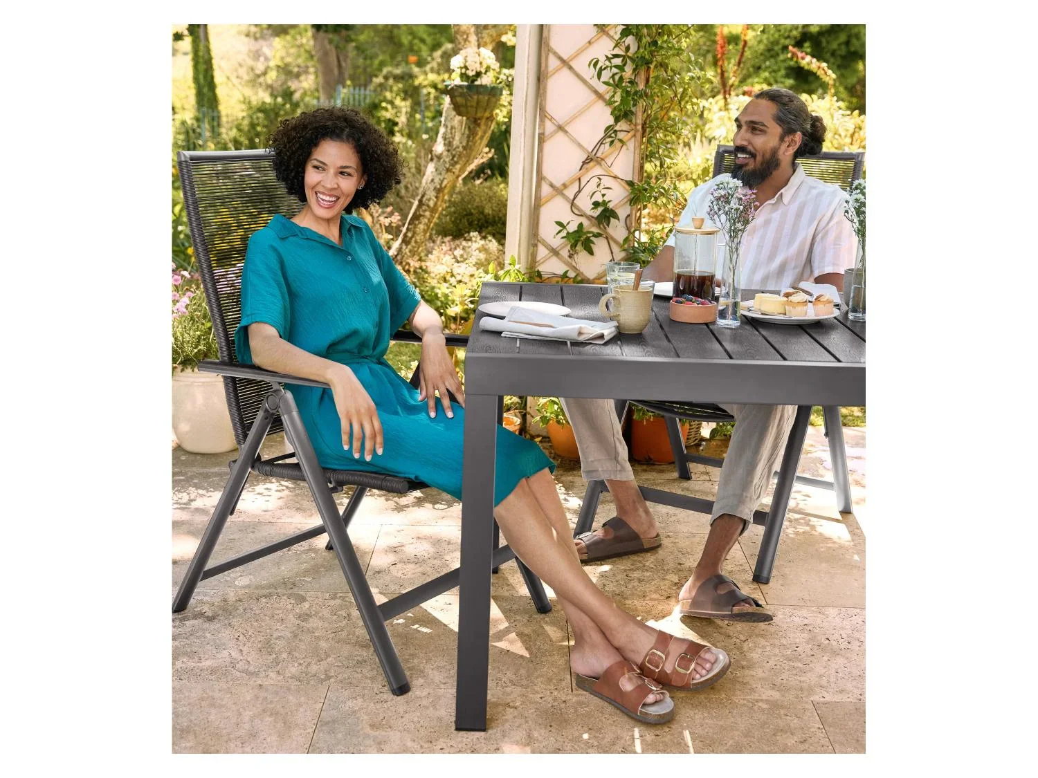LIVARNO Table de jardin + Lot de 6 fauteuils Miami