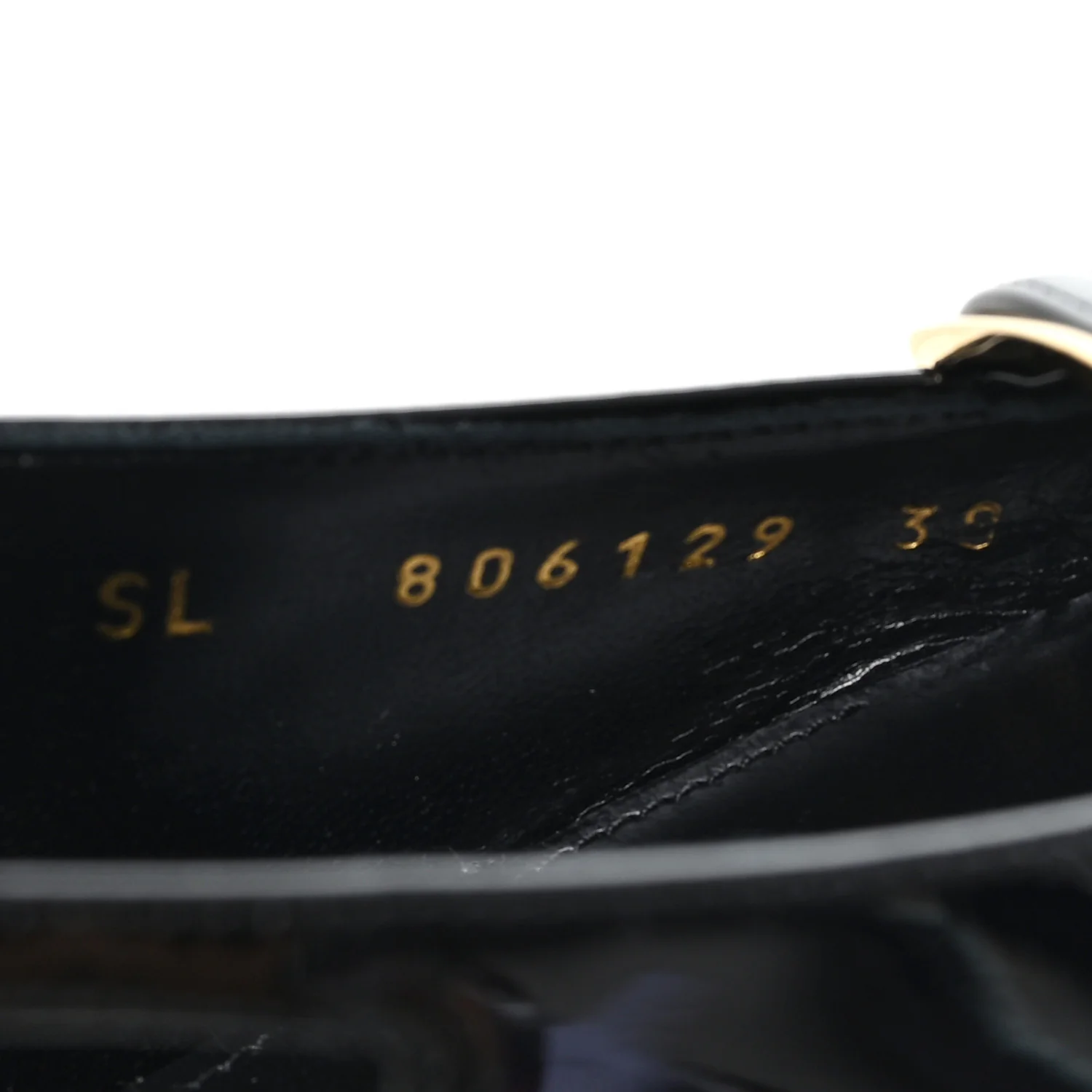 Patent Calfskin Jacqueline 75 Slingback Pumps 38 Black