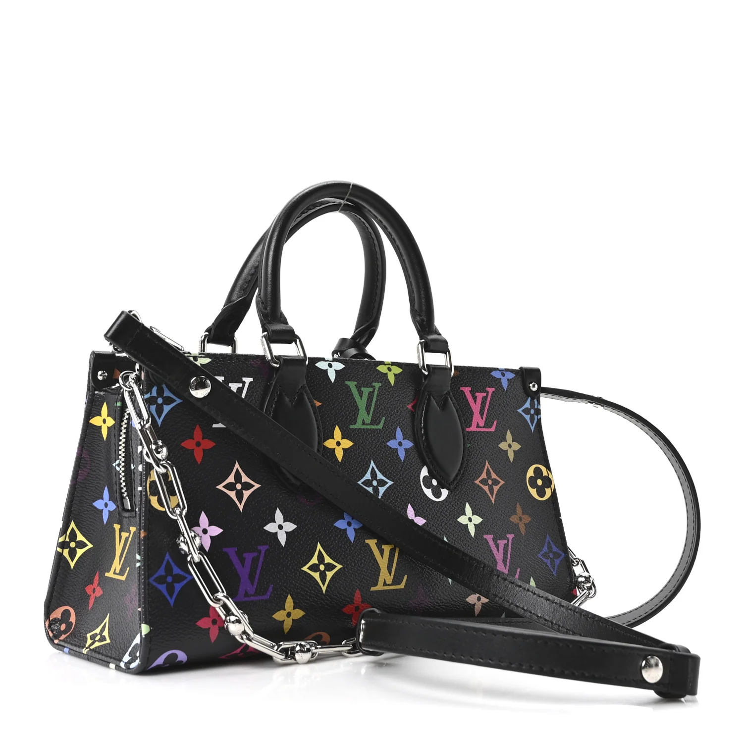 LV X TM Monogram Multicolor OnTheGo East West Black