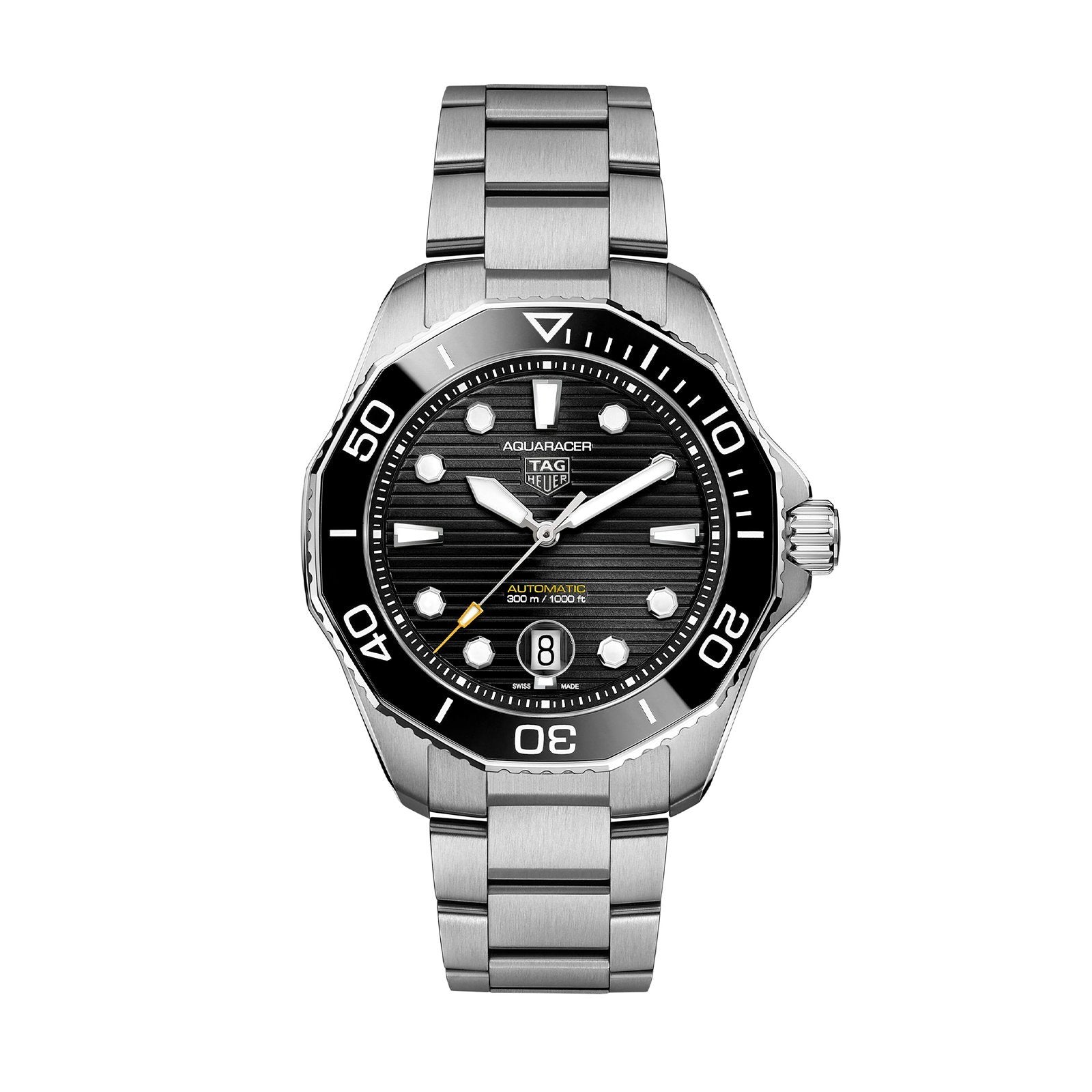 [Super Clone]【Top replica】TAG Heuer Aquaracer Calibre 5 Automatic Mens Black Steel Watch