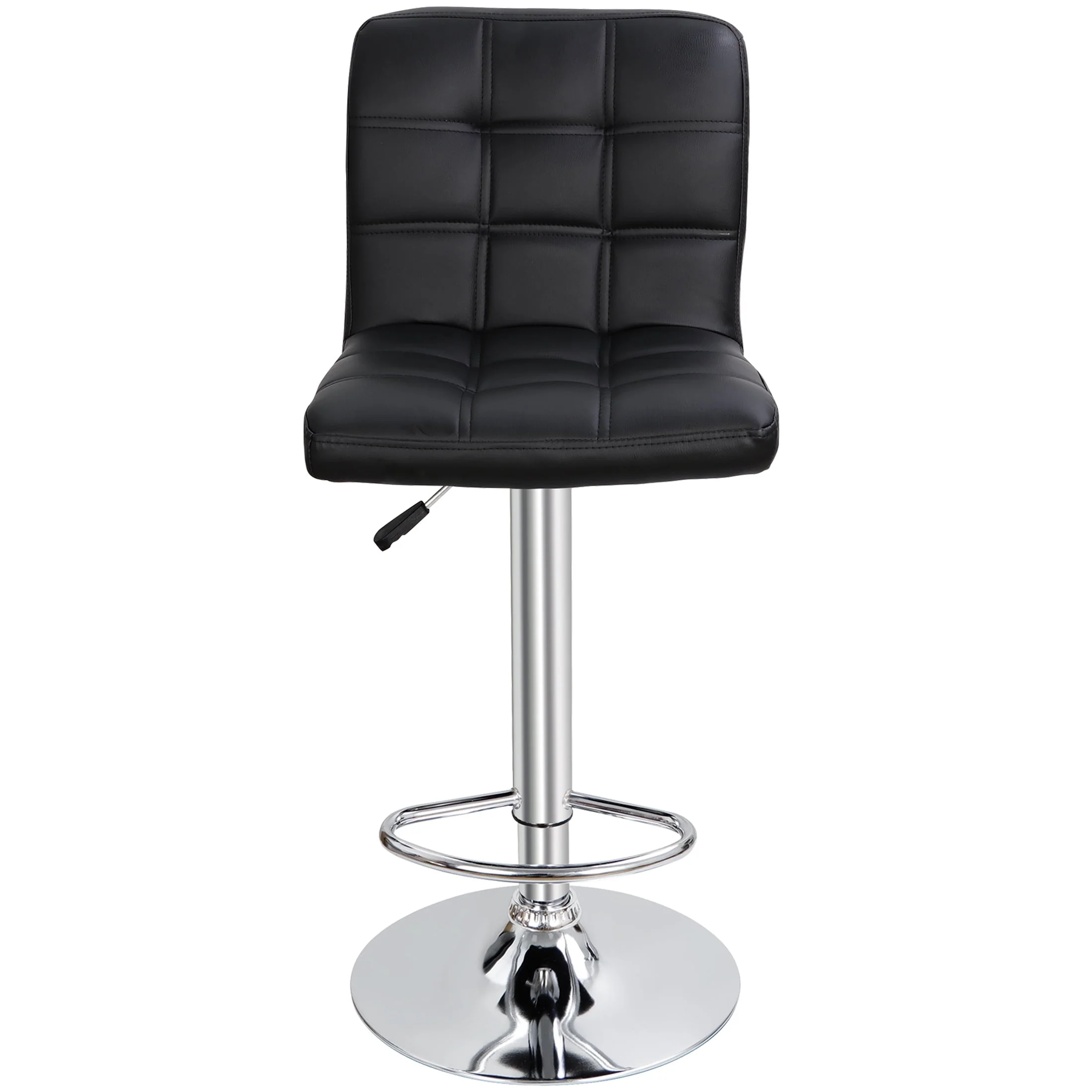 Height Adjustable Home Bar Stool Set 360 Degree Swivel, Set of 2(2) Image 6