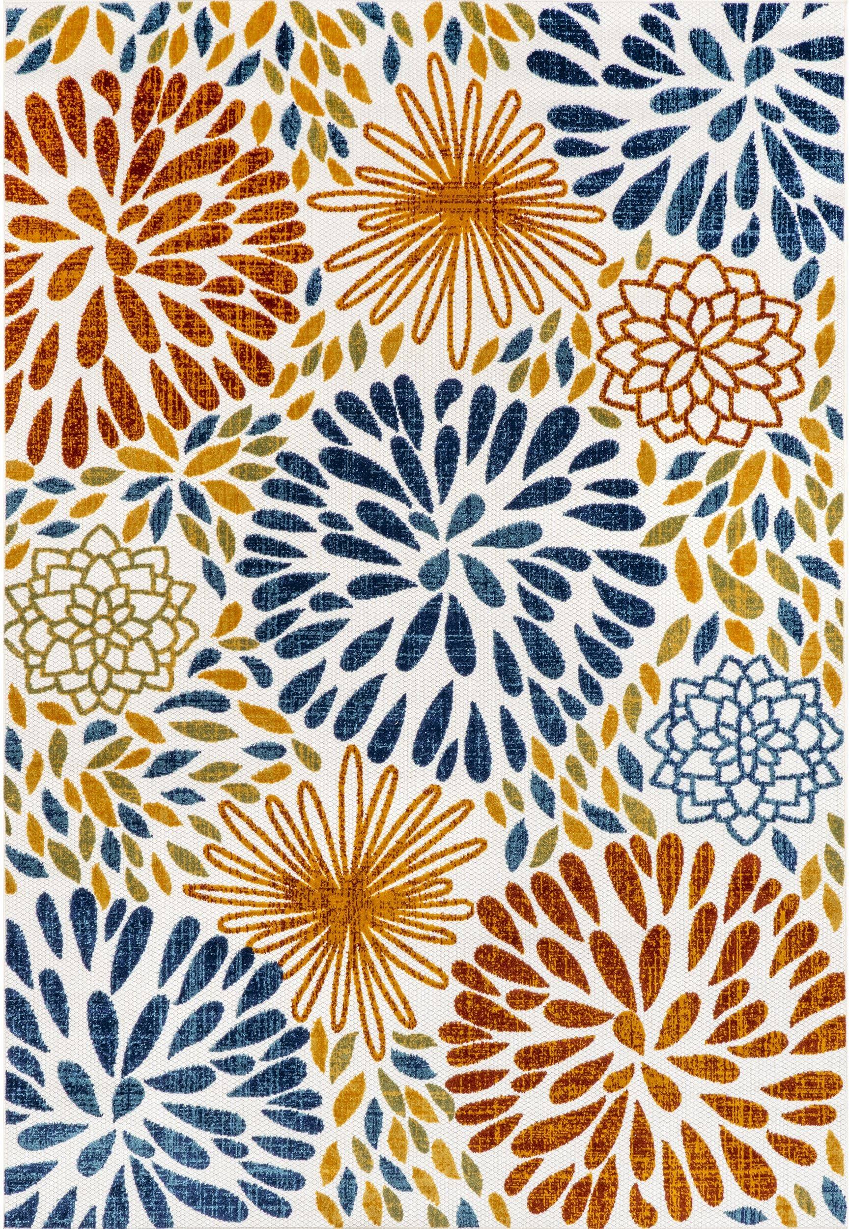 nuLOOM Floret 5' x 8' Indoor/Outdoor Area Rug Multi