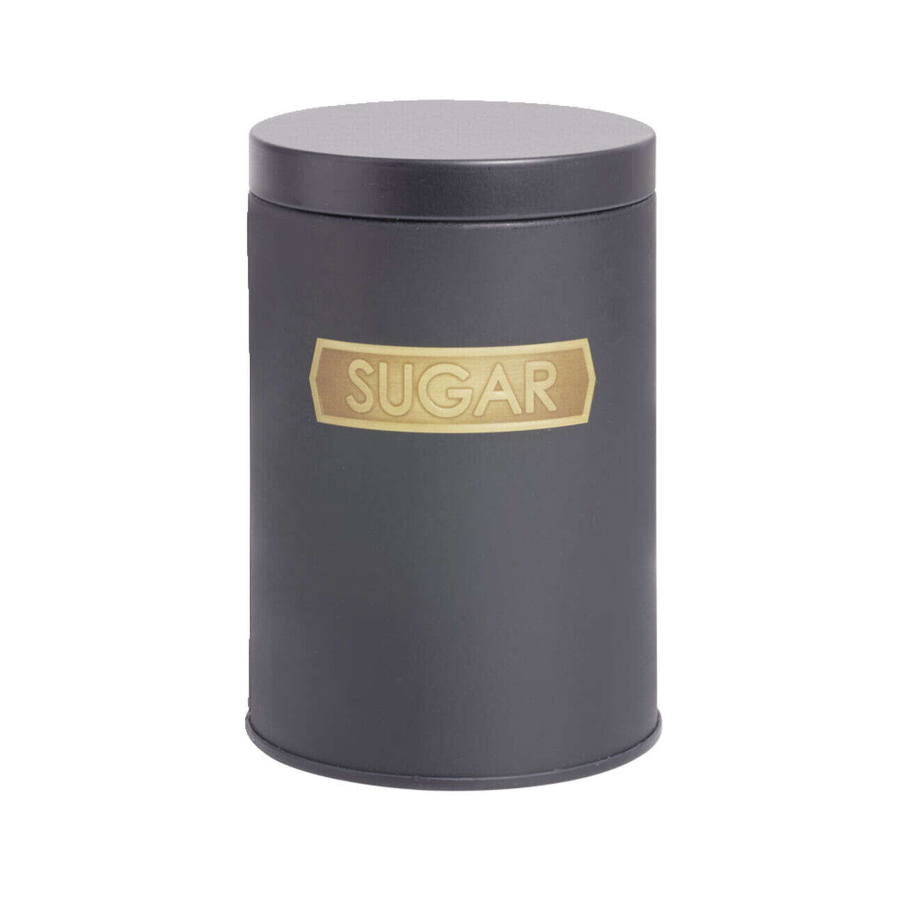 Boîte alimentaire acier noir et doré Ø9xH12cm - 3 modèles