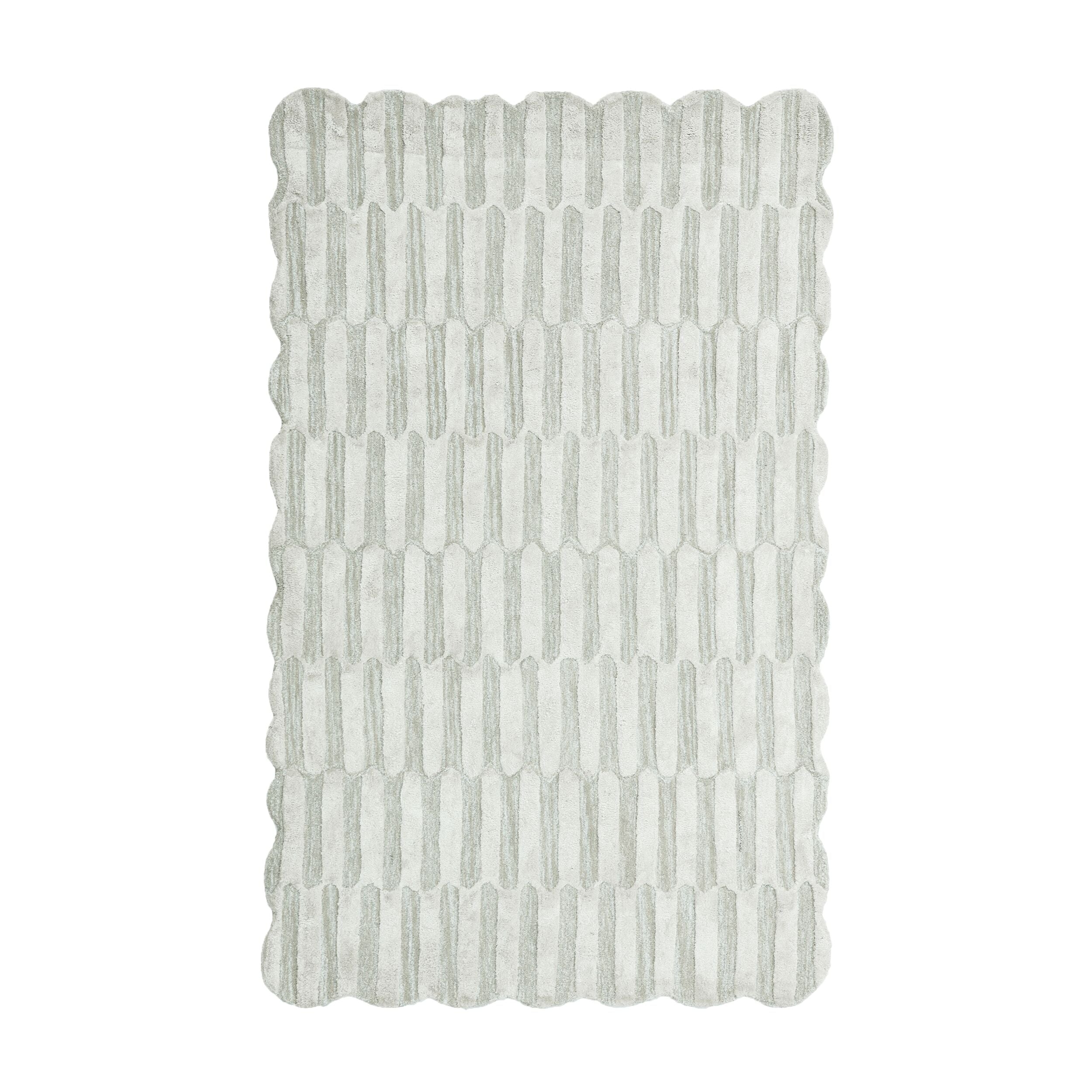 Mosaic Sand Wool Viscose Rug 150x240cm