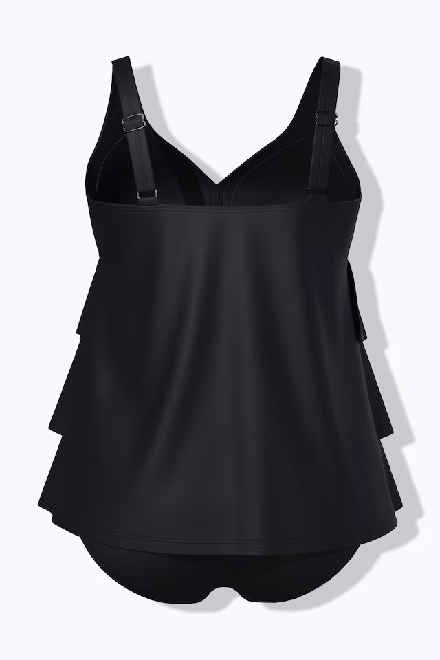 Flounce Panel Tankini Set