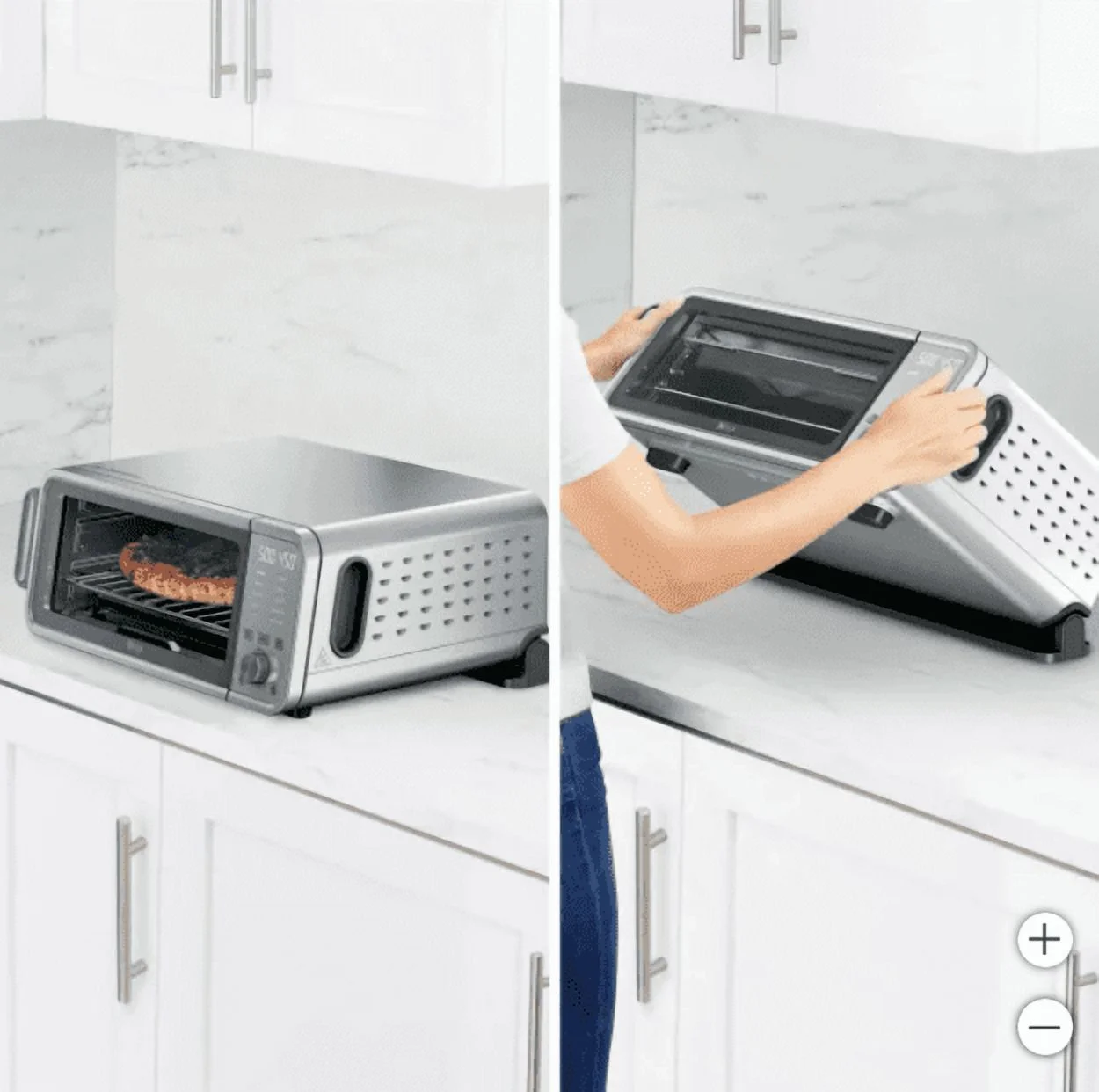 New Flip 10-in-1 Toaster Oven Air Fryer with Added Broil Rack - Image 5
