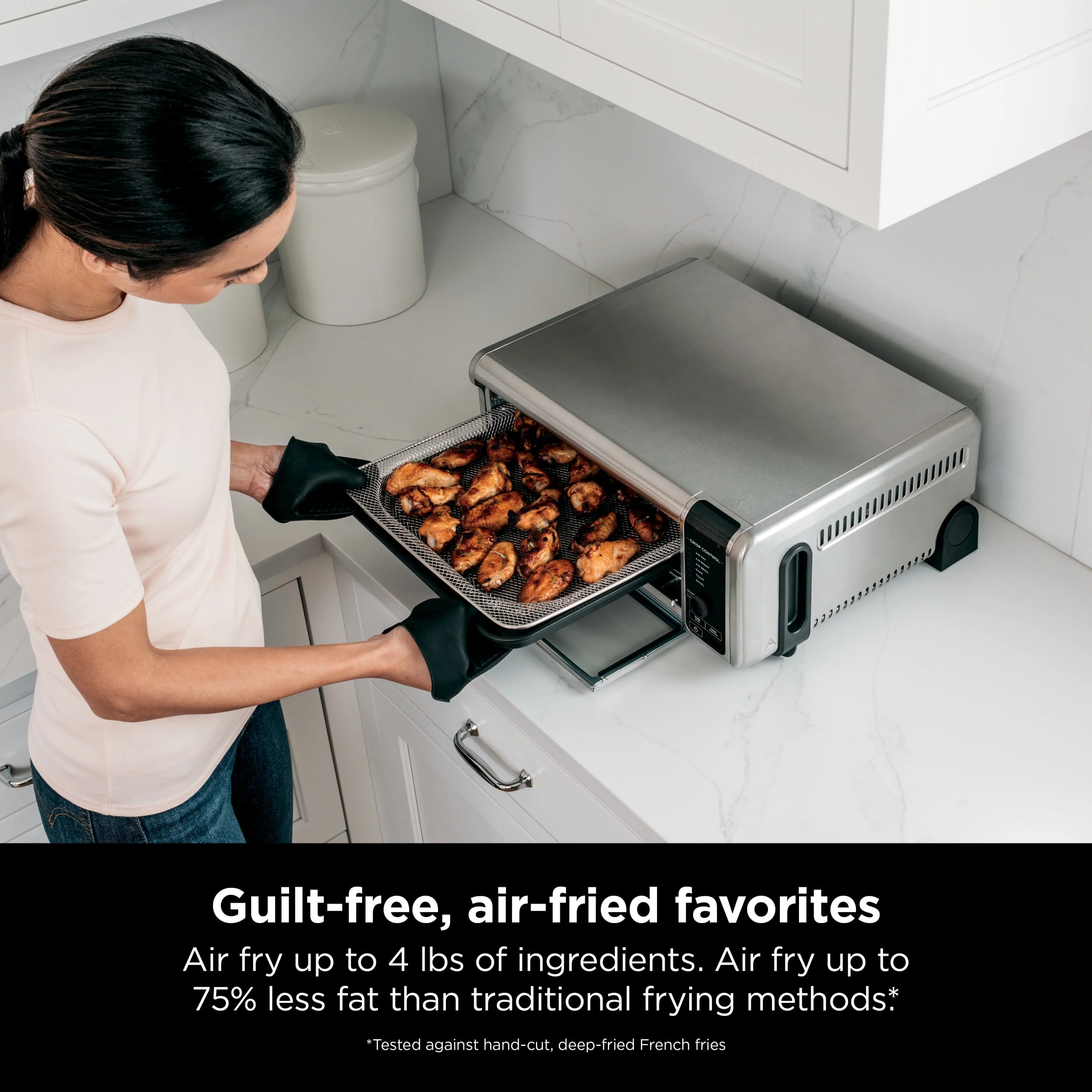 Ninja Foodi 6 - in - 1 Digital Air Fry, Large Toaster Oven, Flip - Away, SP080