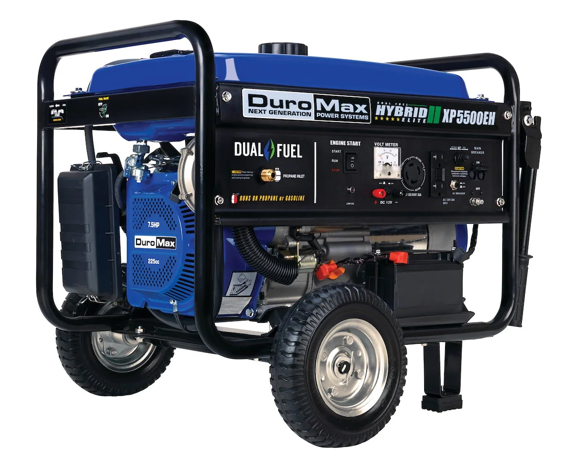 Duromax XP5500EH 5500 - Watt Electric Start Dual Fuel Hybrid Portable Generator