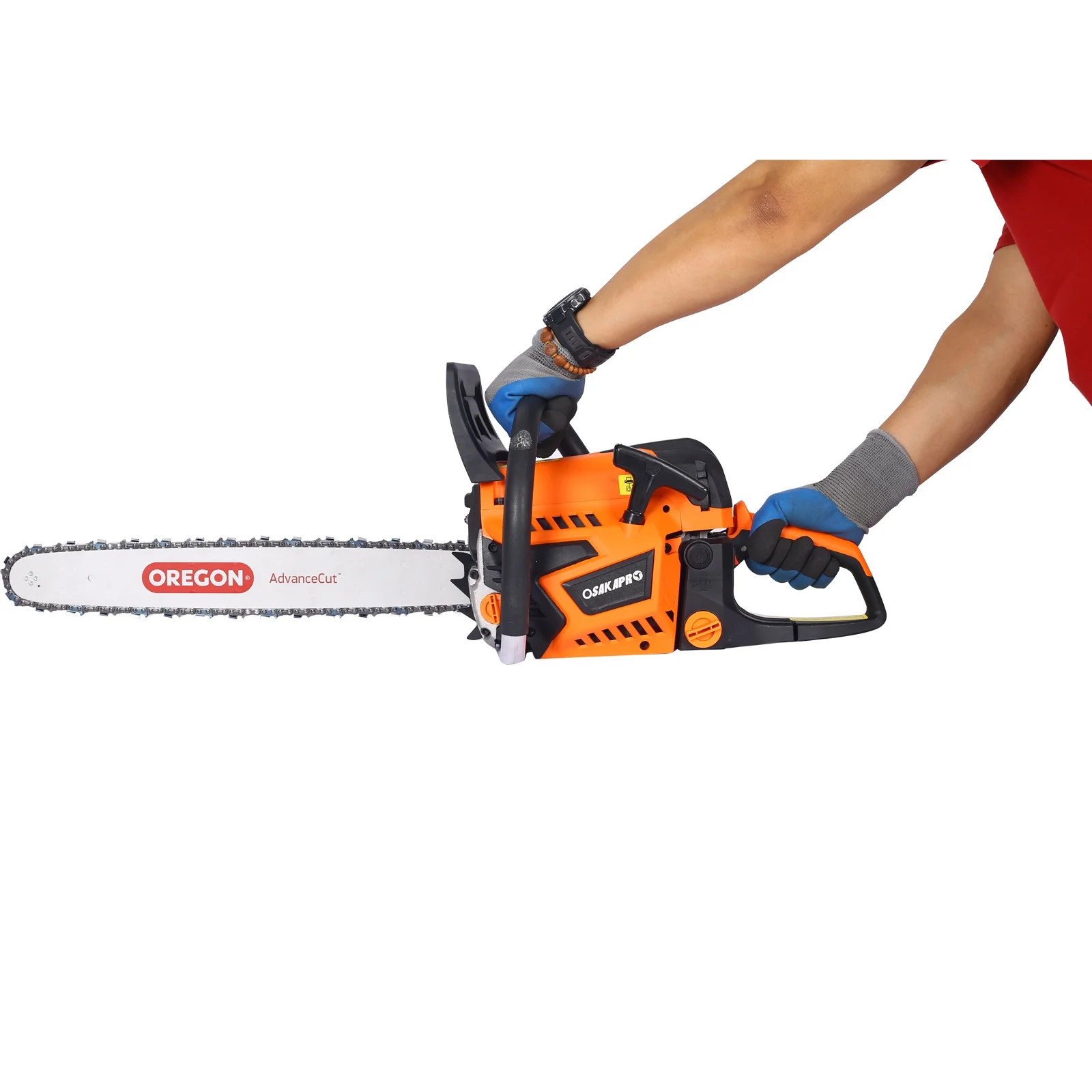 CLEARANCE! Chainsaw gas 20inch,52cc Gasoline Chain Saw for Trees,Wood Cutting 2-cycle EPA Compliant, bar(Orange) - Image 3