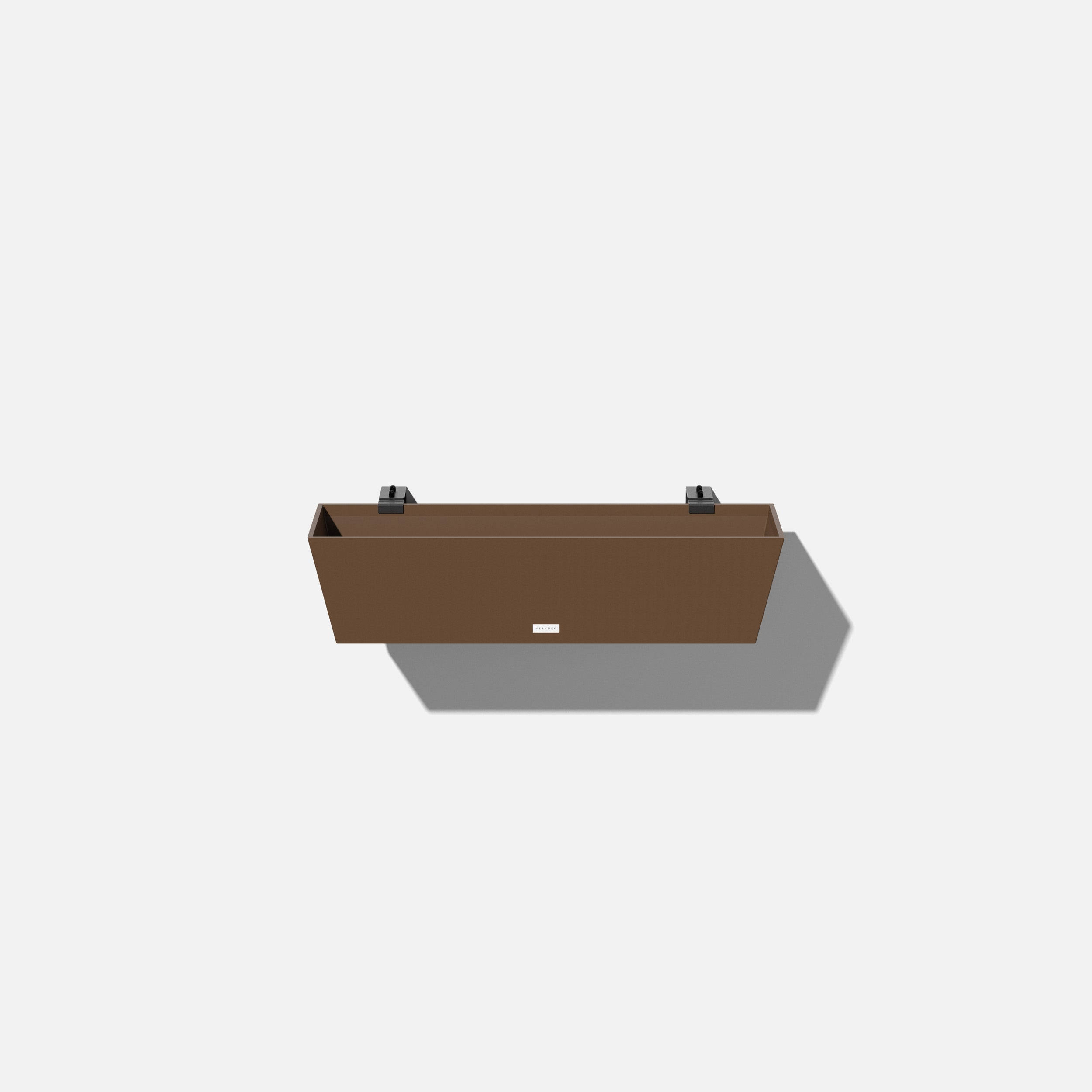 Veradek Window Box Wall/Railing Planter - Espresso - 36 in., Brown