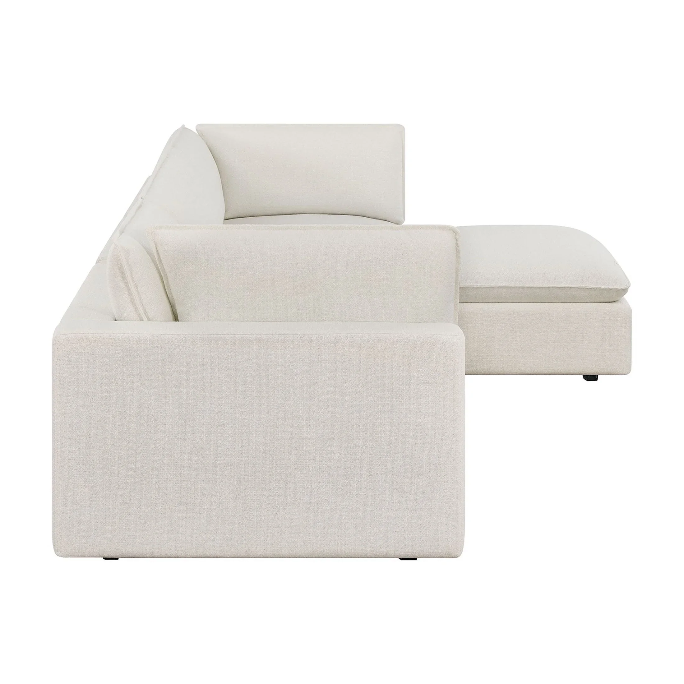 Better Homes & Gardens Weston 107.5 Cloud Modular Sectional Sofa, Heathered Blue