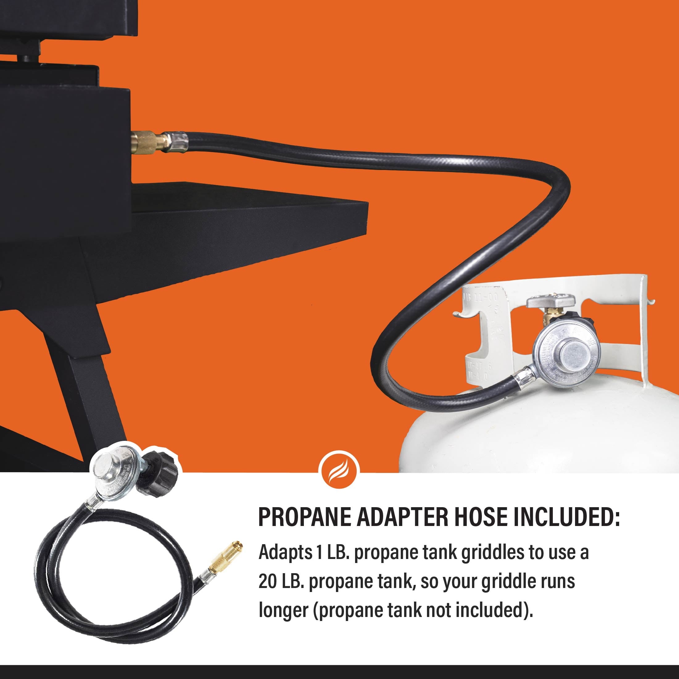 Adventure Ready 22 Griddle with Stand and Adapter Hose