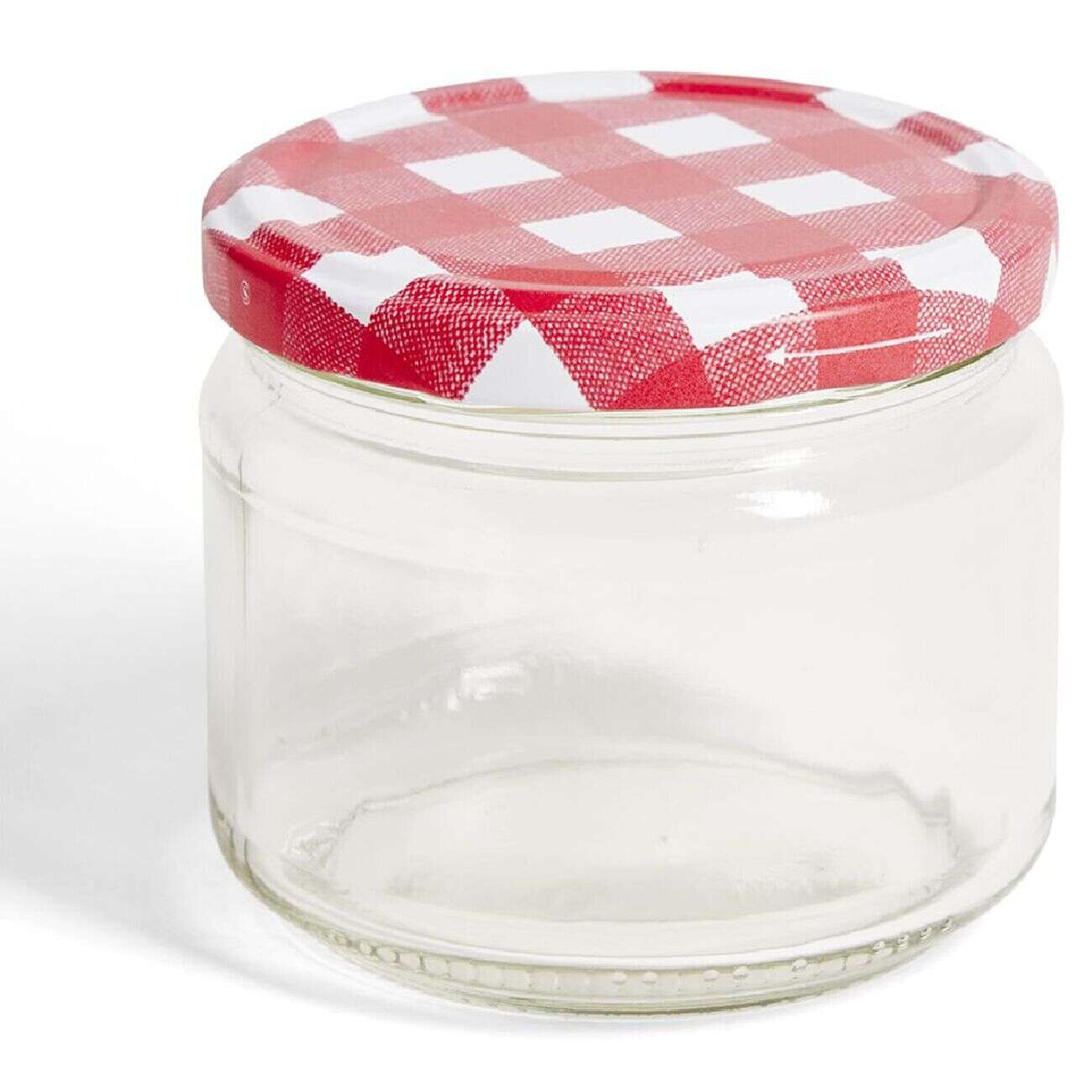 Lot de 4 pots à confiture acier et verre Ø7,5xH8,7cm