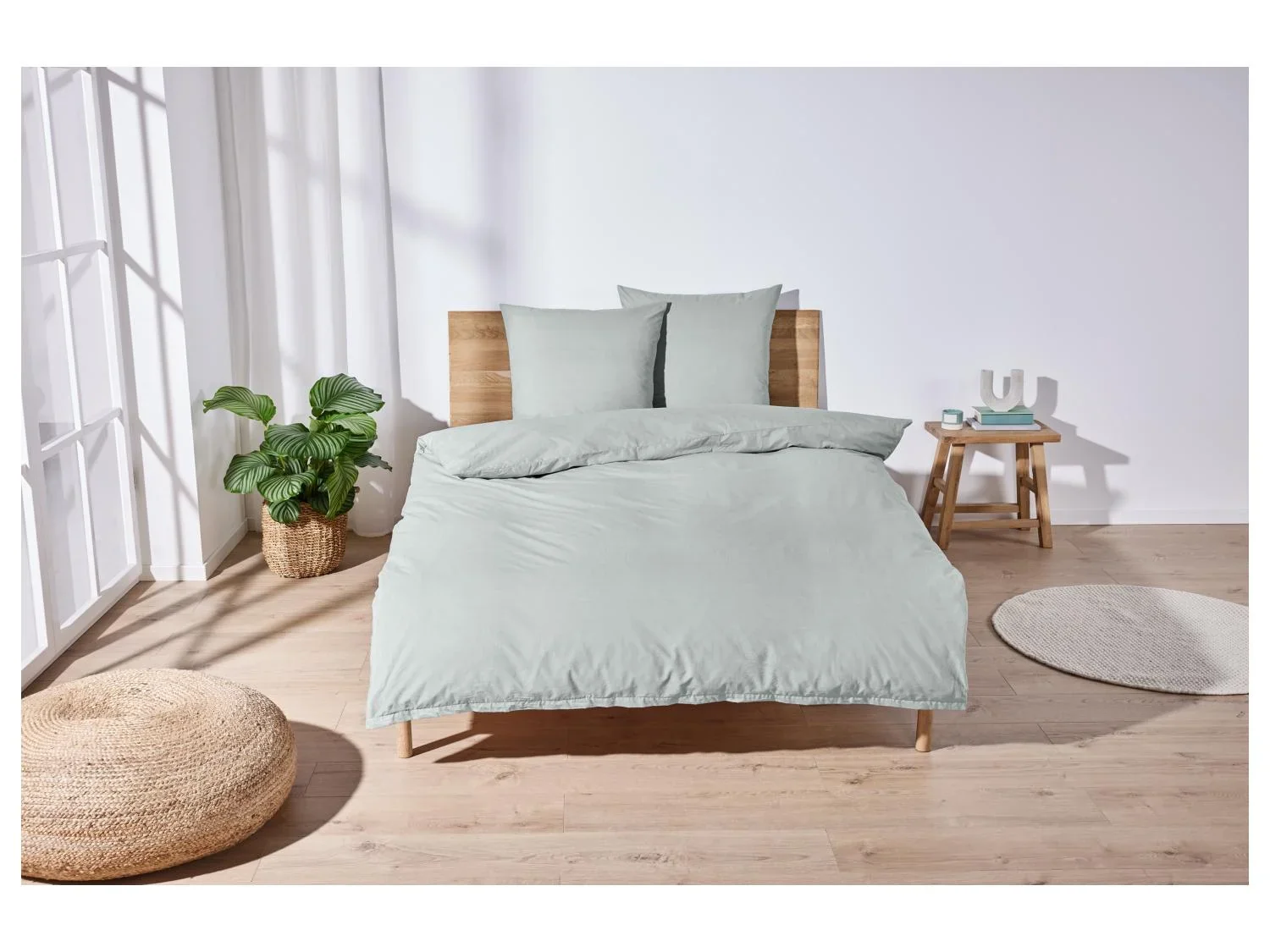 LIVARNO home Parure de lit double face en percale, 240 x 220 cm