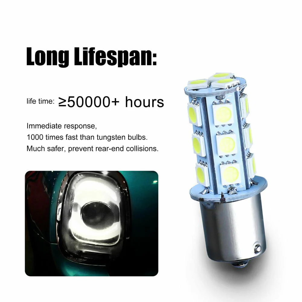 20 Pcs RV Interior LED Light Bulbs, EEEkit BA15S 1156 Bright 7506 1141 1003 13 SMD 5050 6000K, Pure White Replacement Lamps,for Car Rear Turn Signal Lights Interior RV Camper 12V Image 4