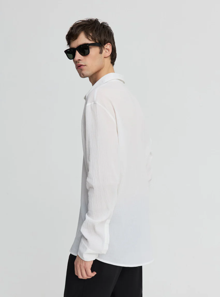 Terranova Camicia effetto plissé