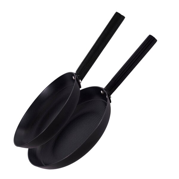 Aska DUO støpejernspanne sett 2 deler 24+28 cm svart