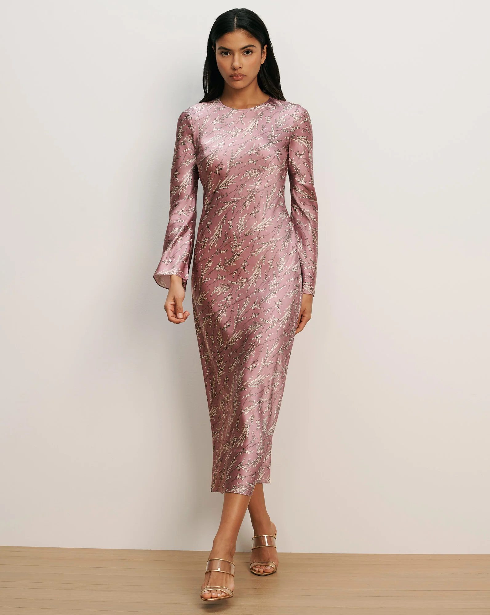 Gemma Silk-Blend Midi Dress