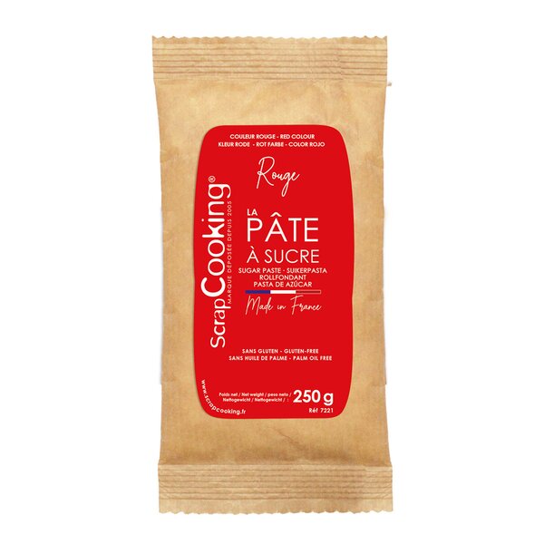Fondant 250 g rød