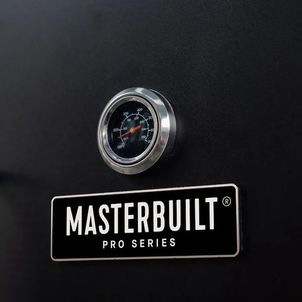 30 in Dual Fuel Propane Gas and Charcoal Smoker in Black Image 3