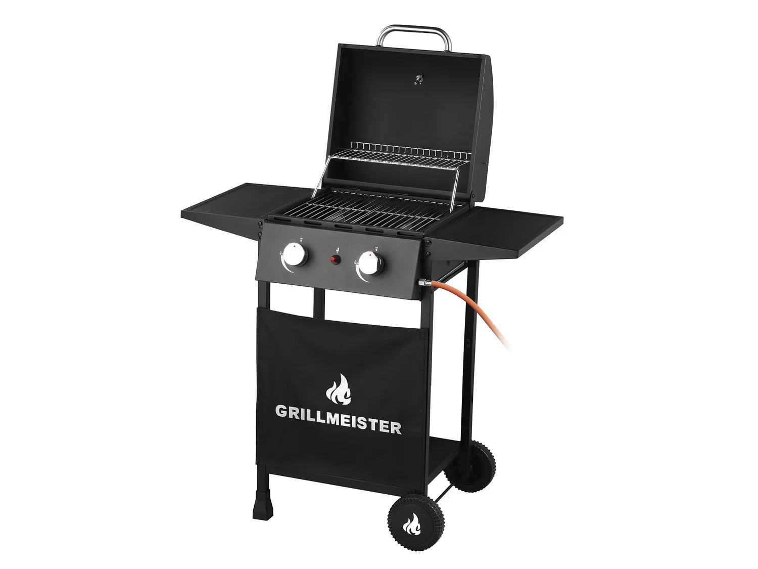 GRILLMEISTER Barbecue  gaz Memphis, 2 zones de cuisson