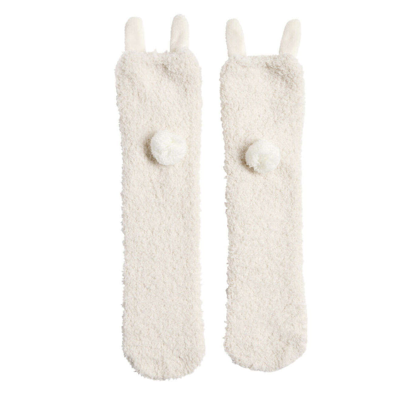 Chaussettes lapin mixte beige et rose TU