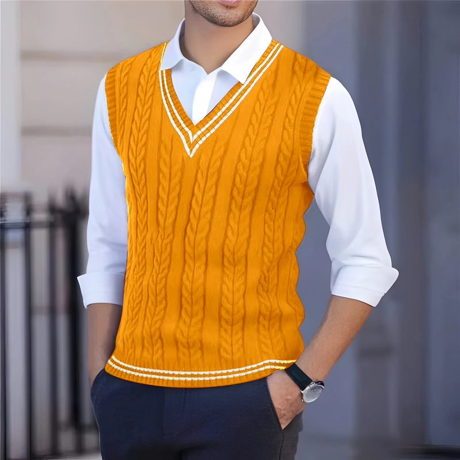 Bobbie - Gilet élégant à col en V