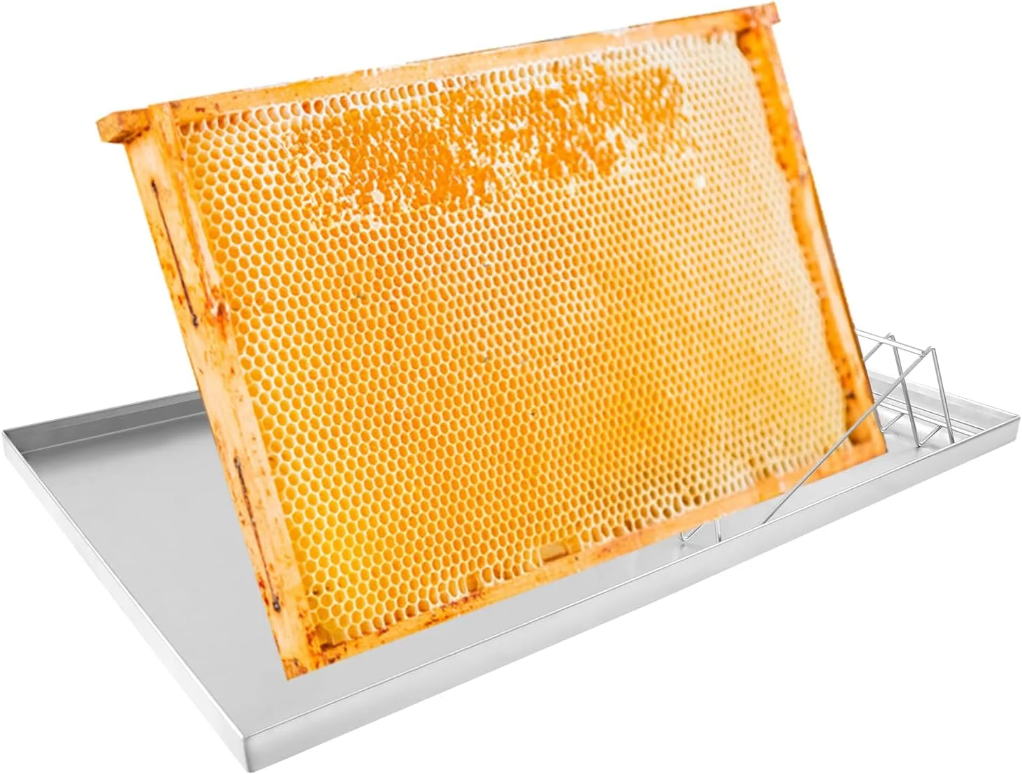 Beekeeping Uncapping Station for Honey Harvesting Ergonomic Bee Frame Uncapping Tool with Stainless Steel Drip Tray Food-Grade Plastic Tub,Honey Collection System,Professional Apiary Equipment - Image 8