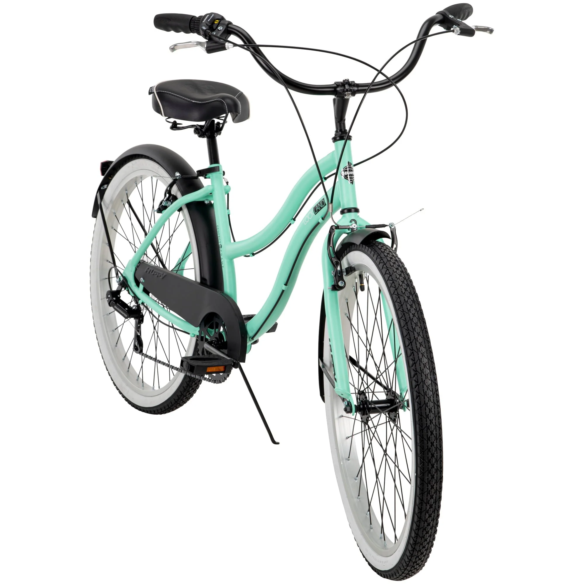 26 In Women's Lockland 7 Speed Cruiser Bike, Sea Foam, Green Image 9
